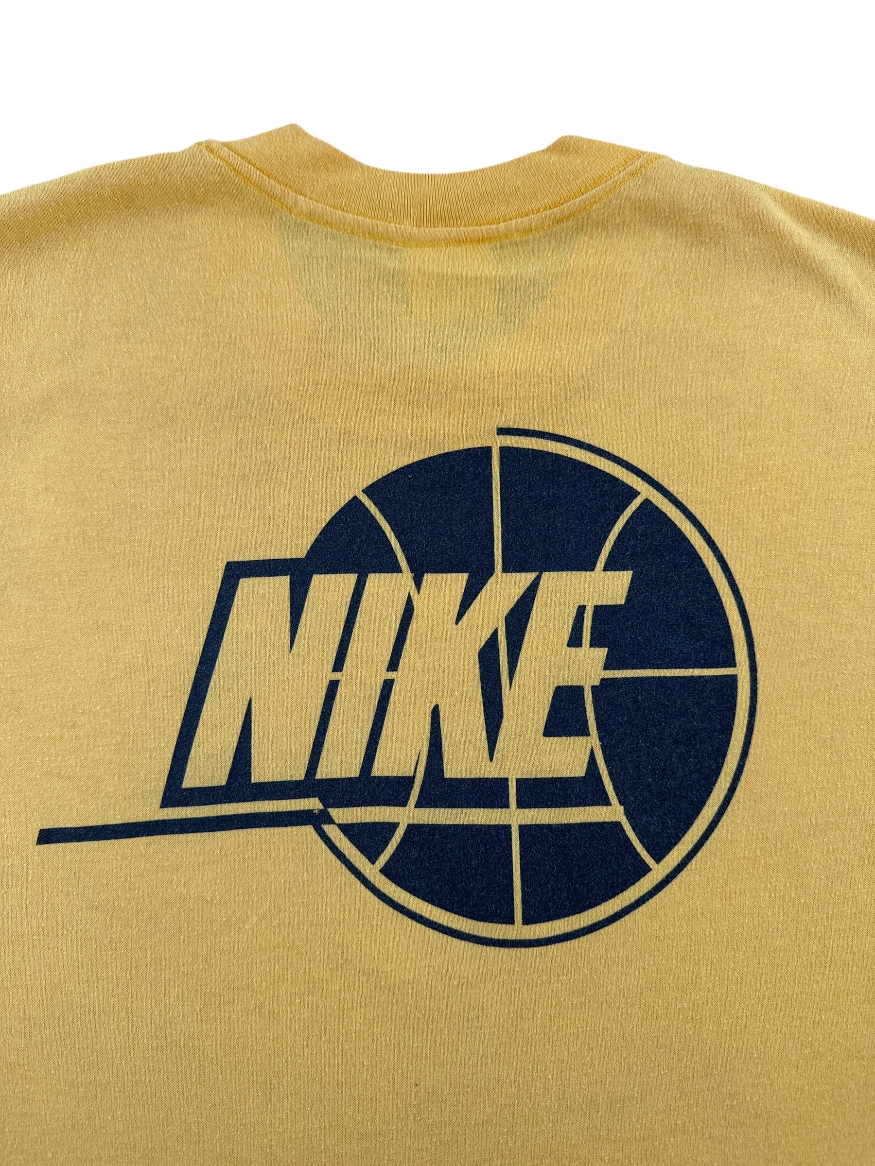 Back Graphic of Vintage Nike Grey Tag Purdue Basketball Camp Tee SZ L (Fits M)