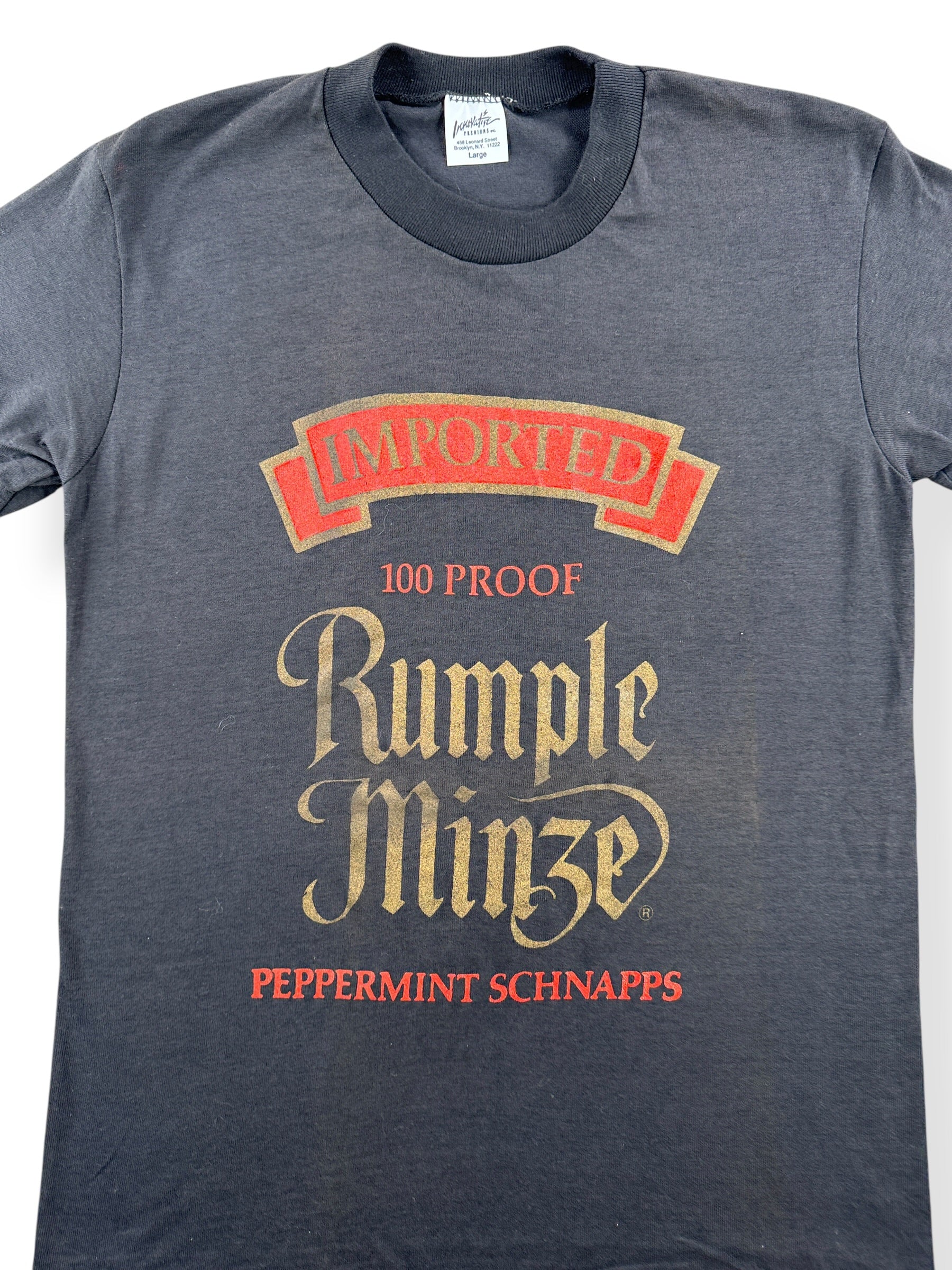 Front Close Up of Vintage Rumple Mintze Tee SZ L (Fits S)