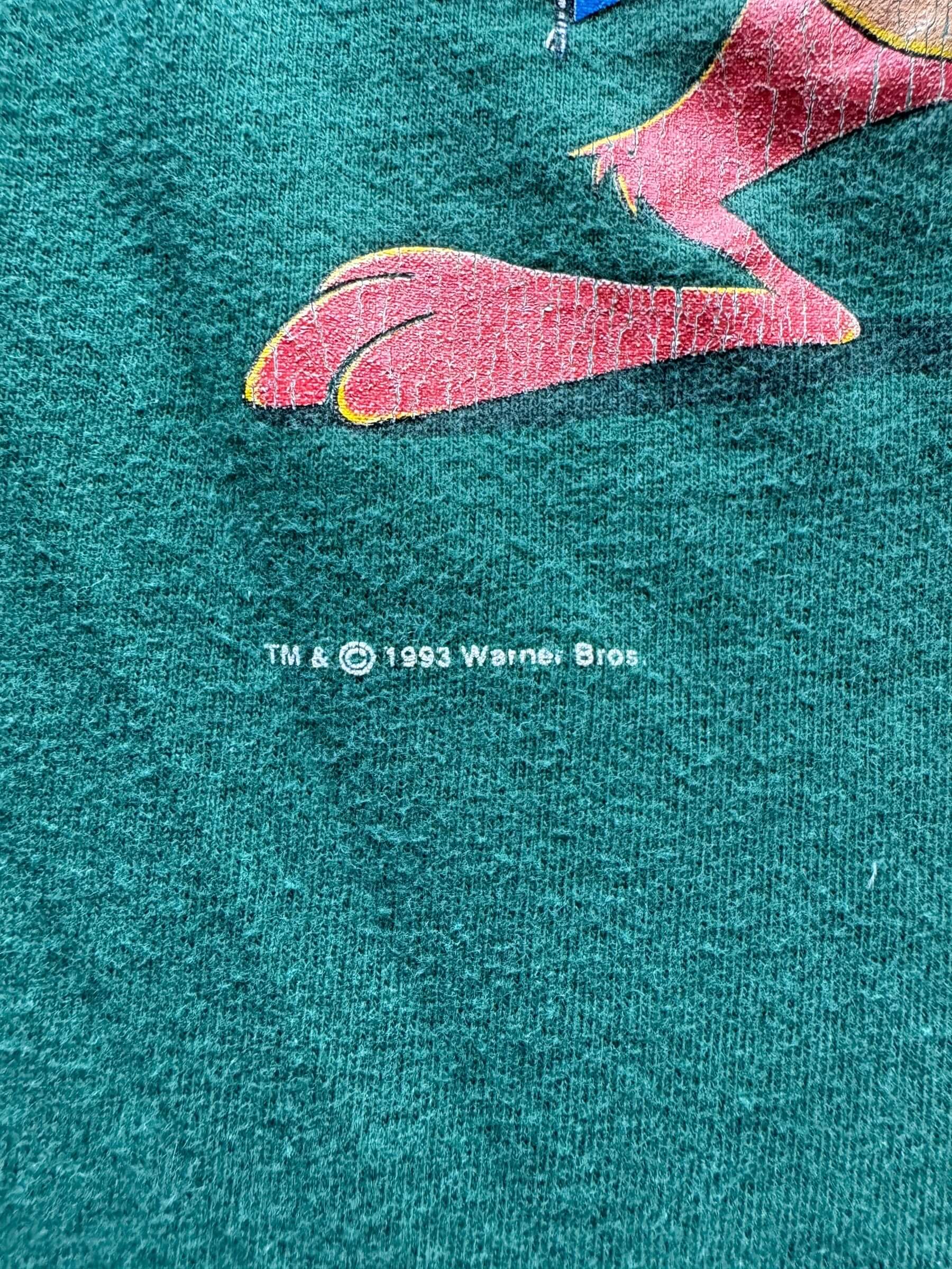 Trademark on Vintage Anacortes Harley Davidson Looney Toons 2-Sided Tee SZ M