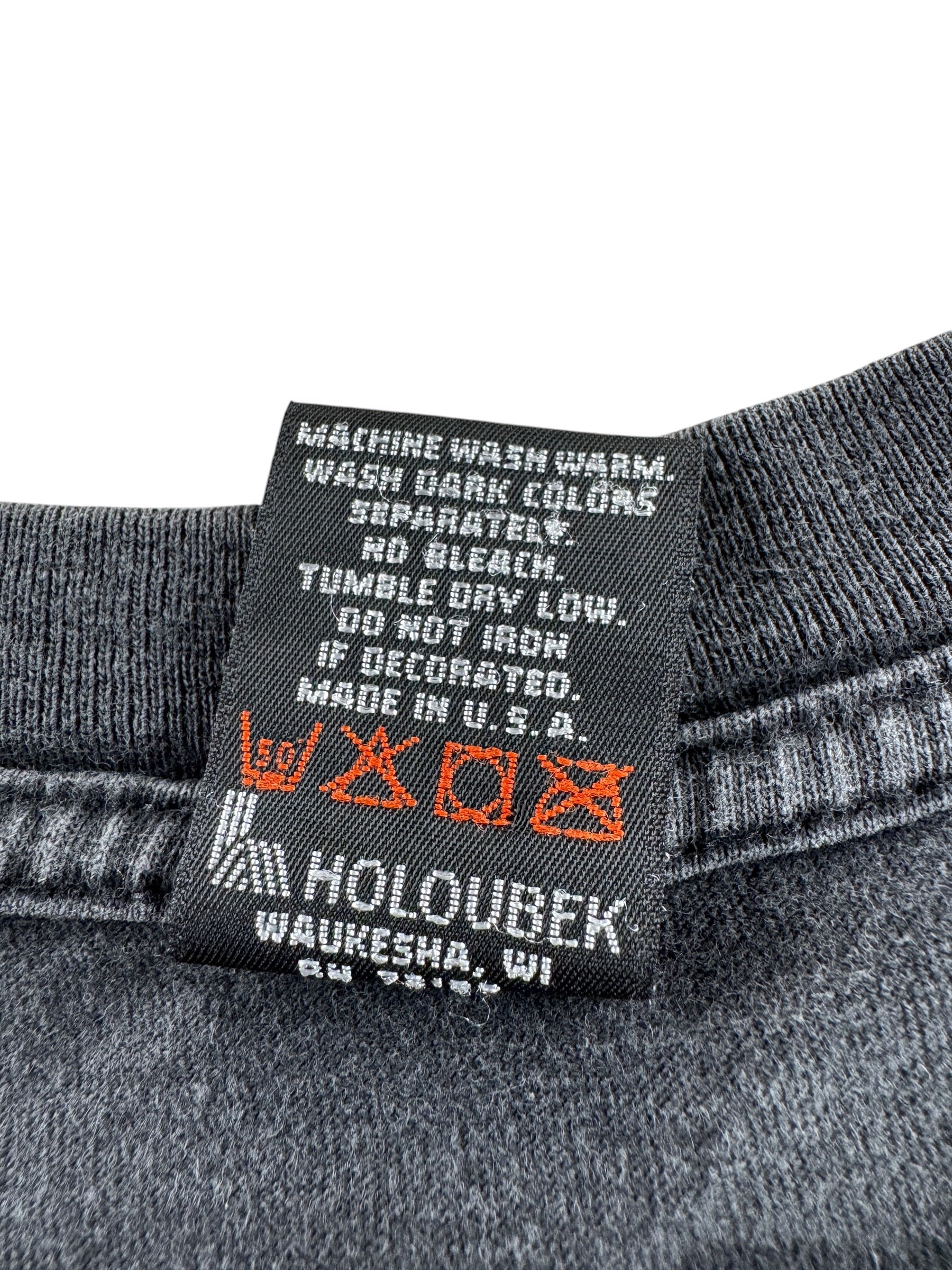 Tag on Vintage 90s Pike Wolf Harley Tee SZ XL