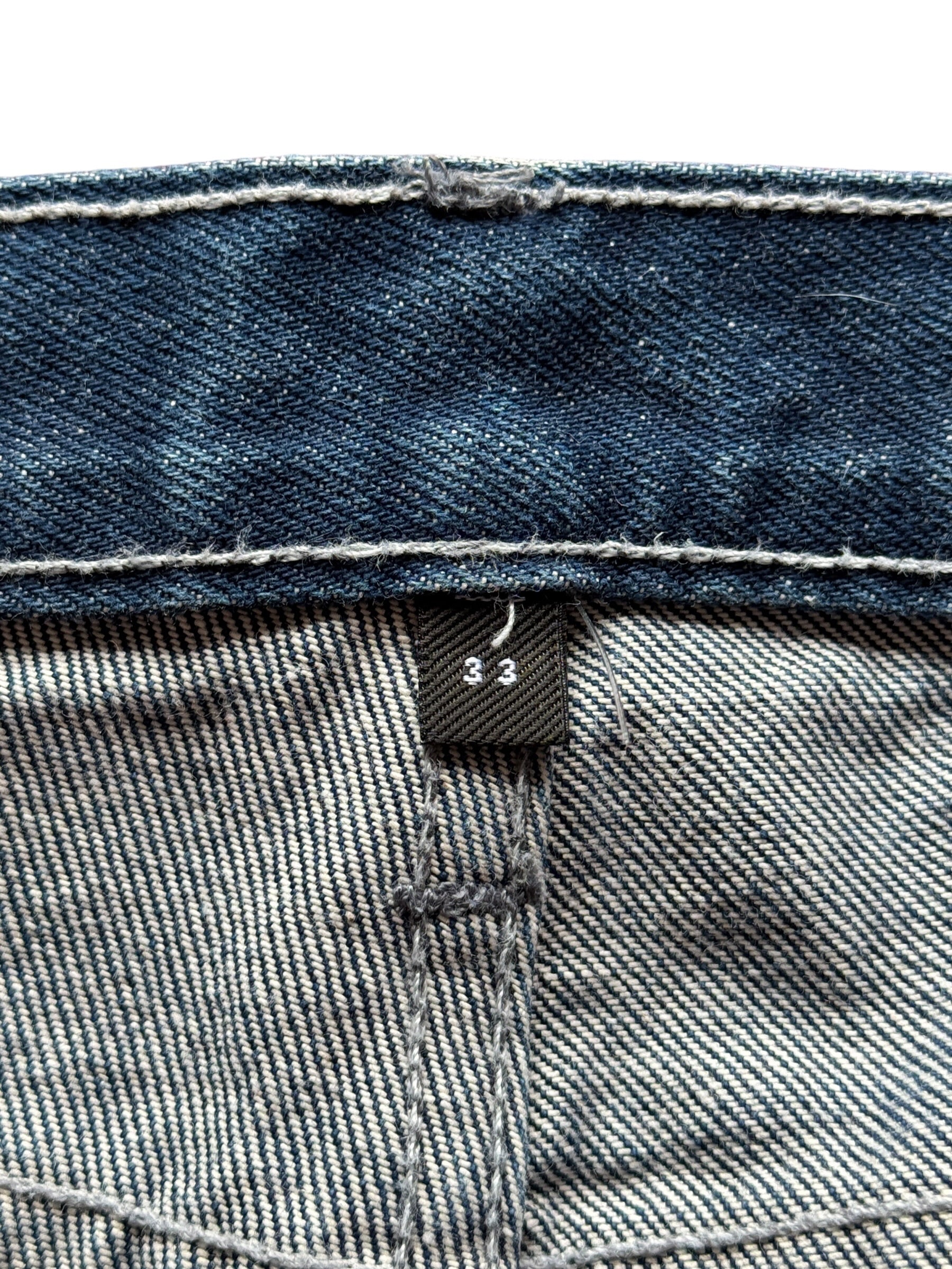 Size tag on Freenote Cloth Selvedge Jeans W33 (Fits W34)