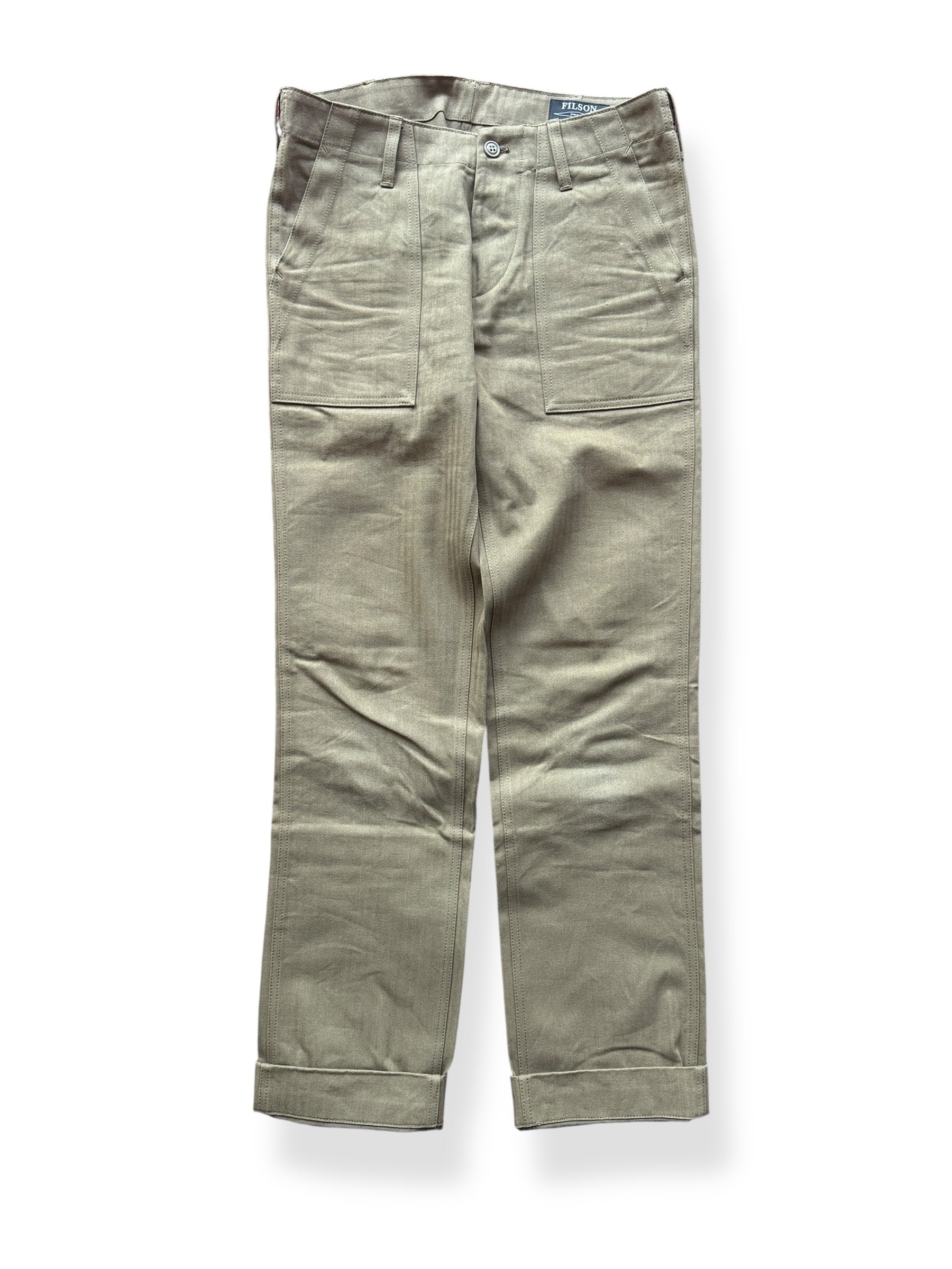 Front of Modern NOS Filson HBT Field Supply Pants W32