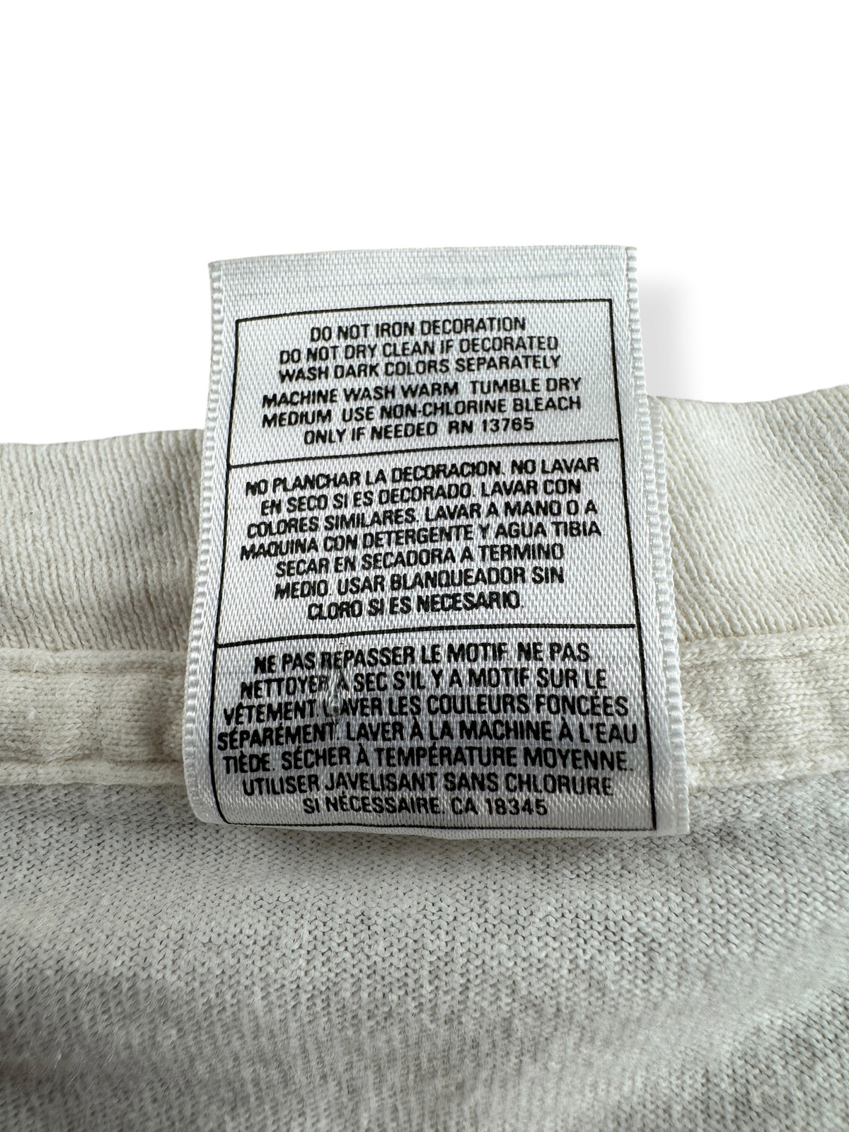 Back of tag on Vintage 7 Year Bitch Hempfest Tee SZ XL