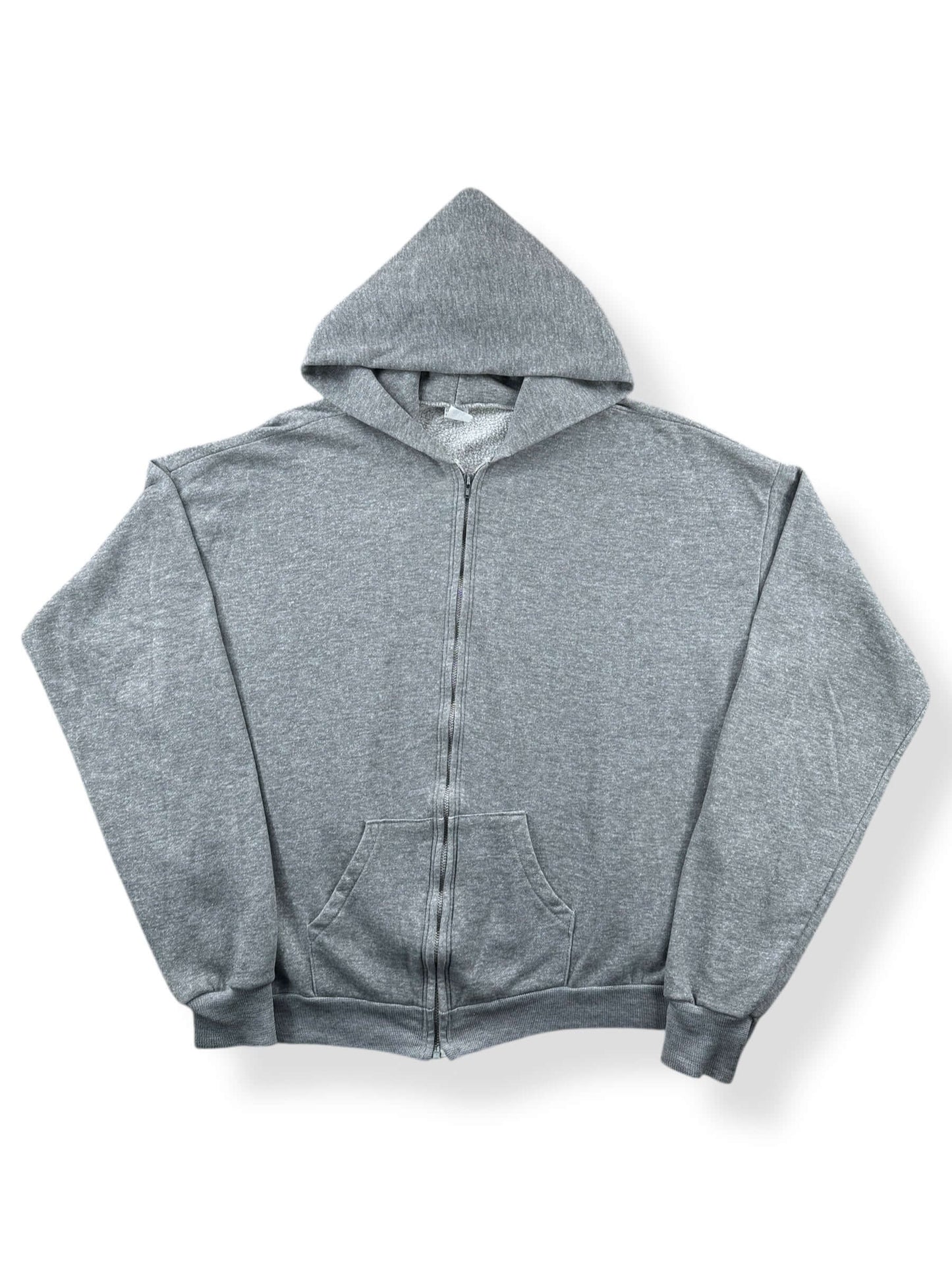 Front of Vintage Boxy Oversized Healthknit Zip Up Hoodie SZ 3XL