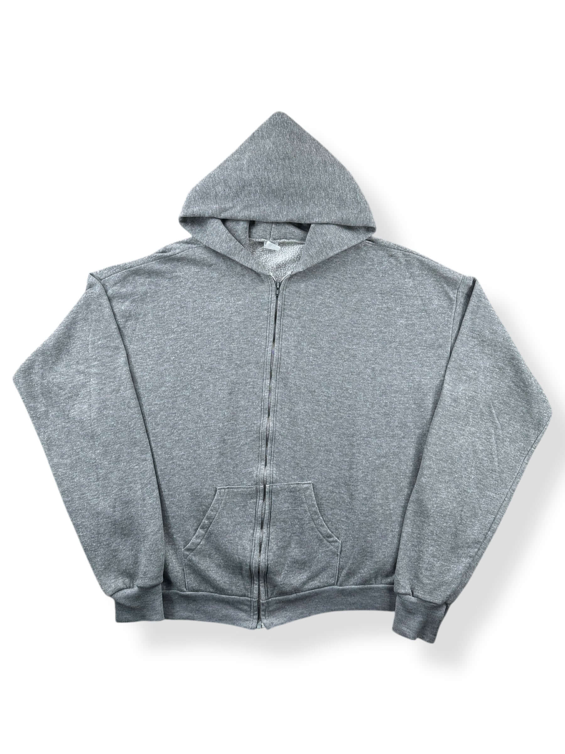 Front of Vintage Boxy Oversized Healthknit Zip Up Hoodie SZ 3XL