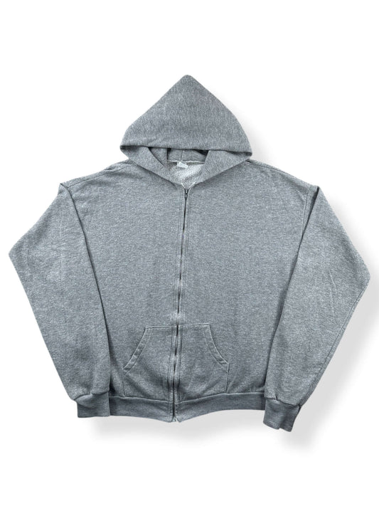 Front of Vintage Boxy Oversized Healthknit Zip Up Hoodie SZ 3XL