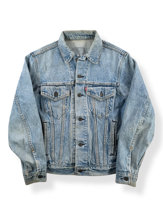 Front of Vintage 70's Levi's Dark Wash Type 3 Jacket SZ S