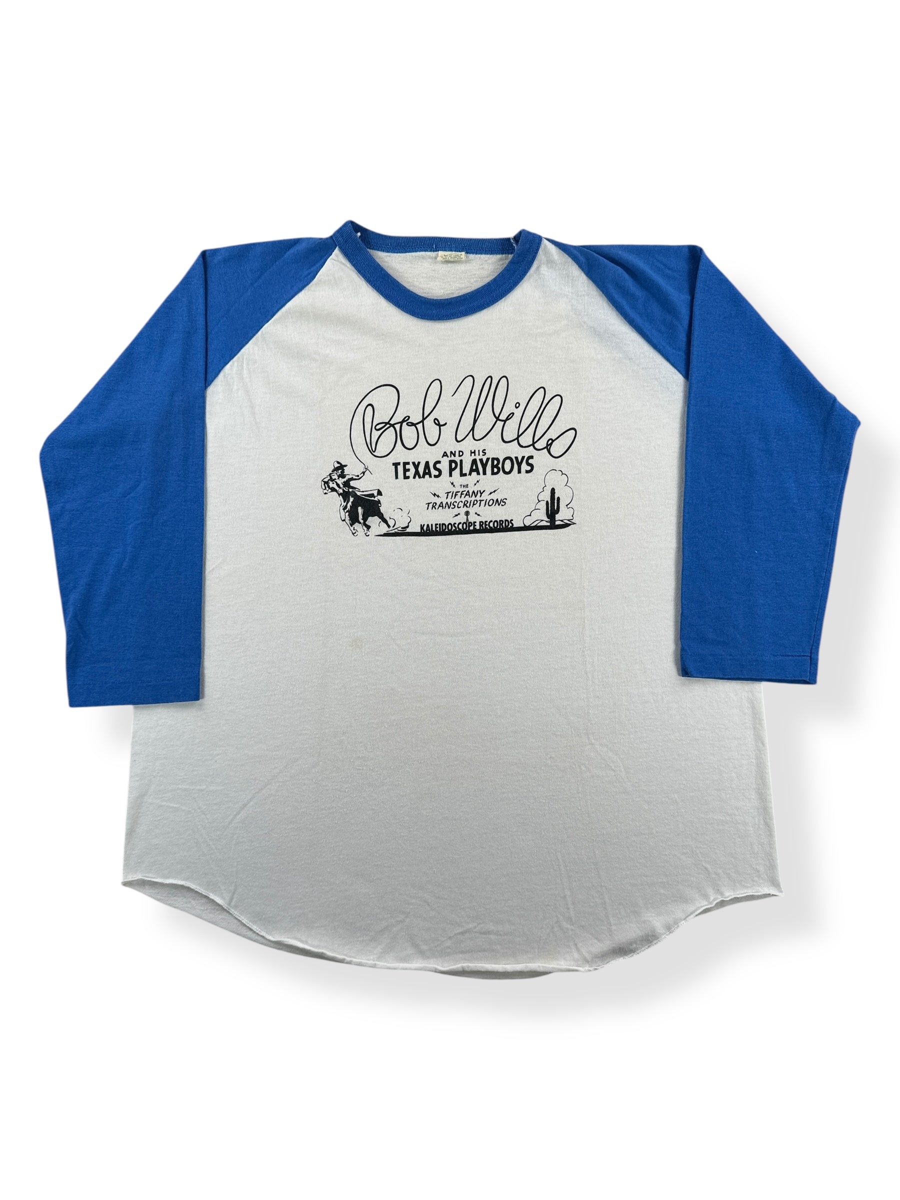 Front of Vintage Bob Wills Raglan Tee SZ XL