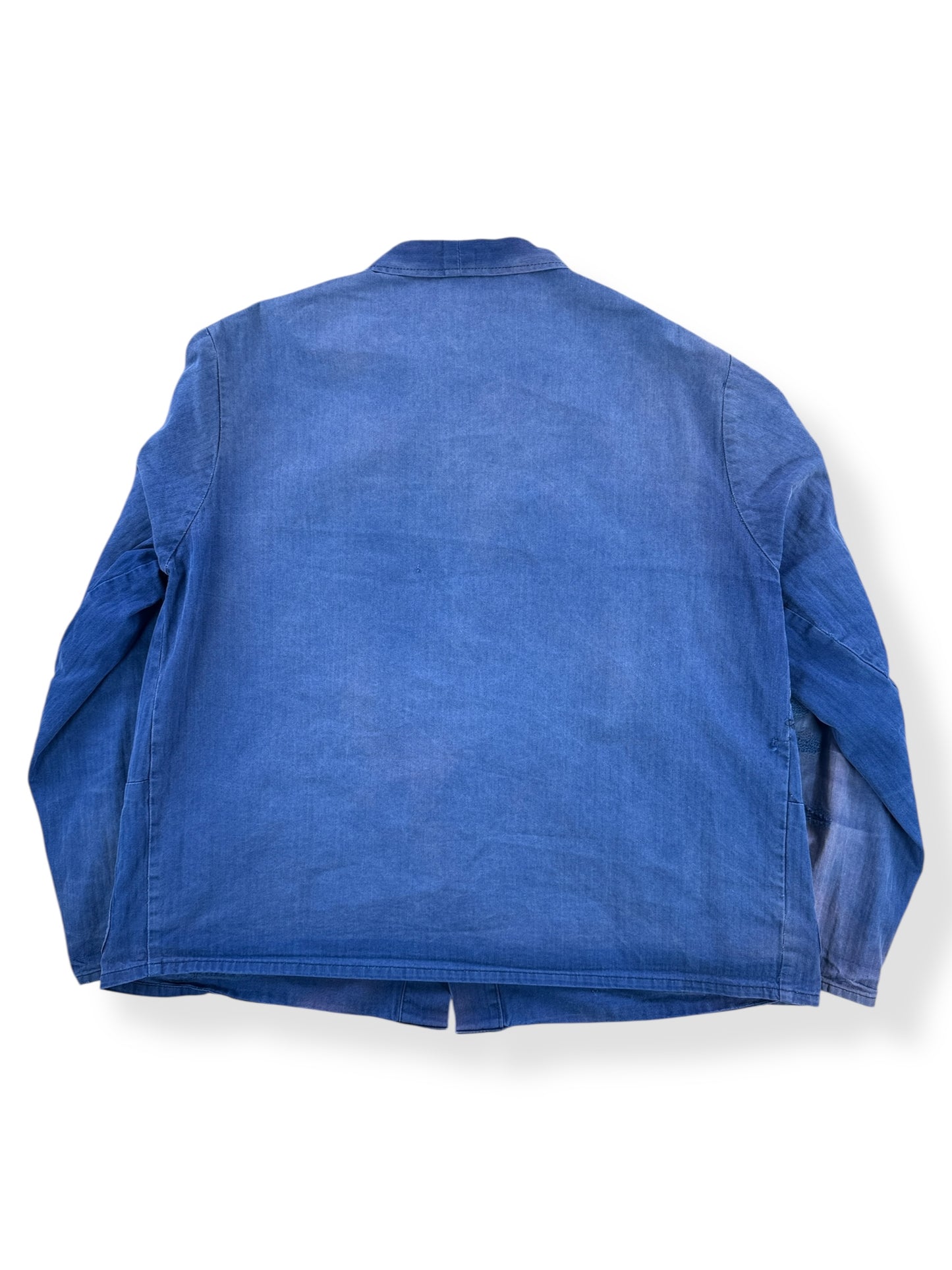 Backed of Vintage HBT Pionier Faded and Repaired Euro Work Jacket SZ L