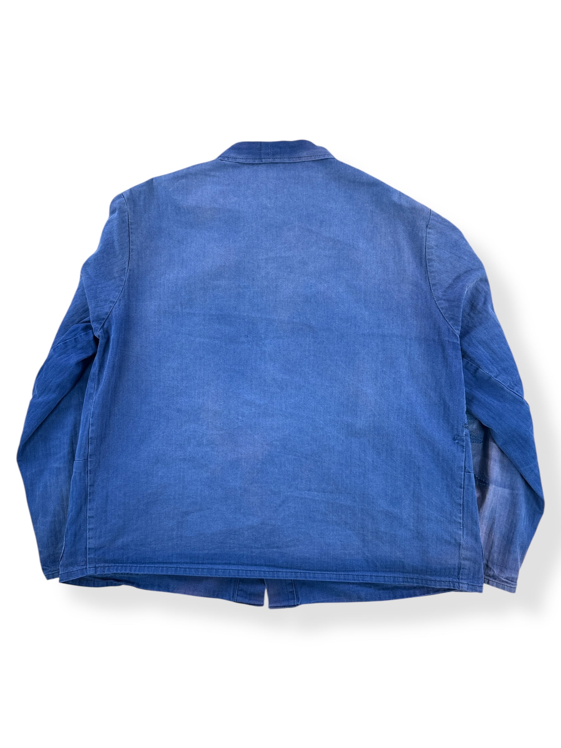Backed of Vintage HBT Pionier Faded and Repaired Euro Work Jacket SZ L