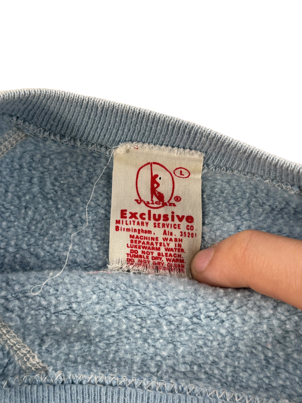 Tag on Vintage 70s VP 50 Blue Dragons Crewneck SZ L (Fits S)
