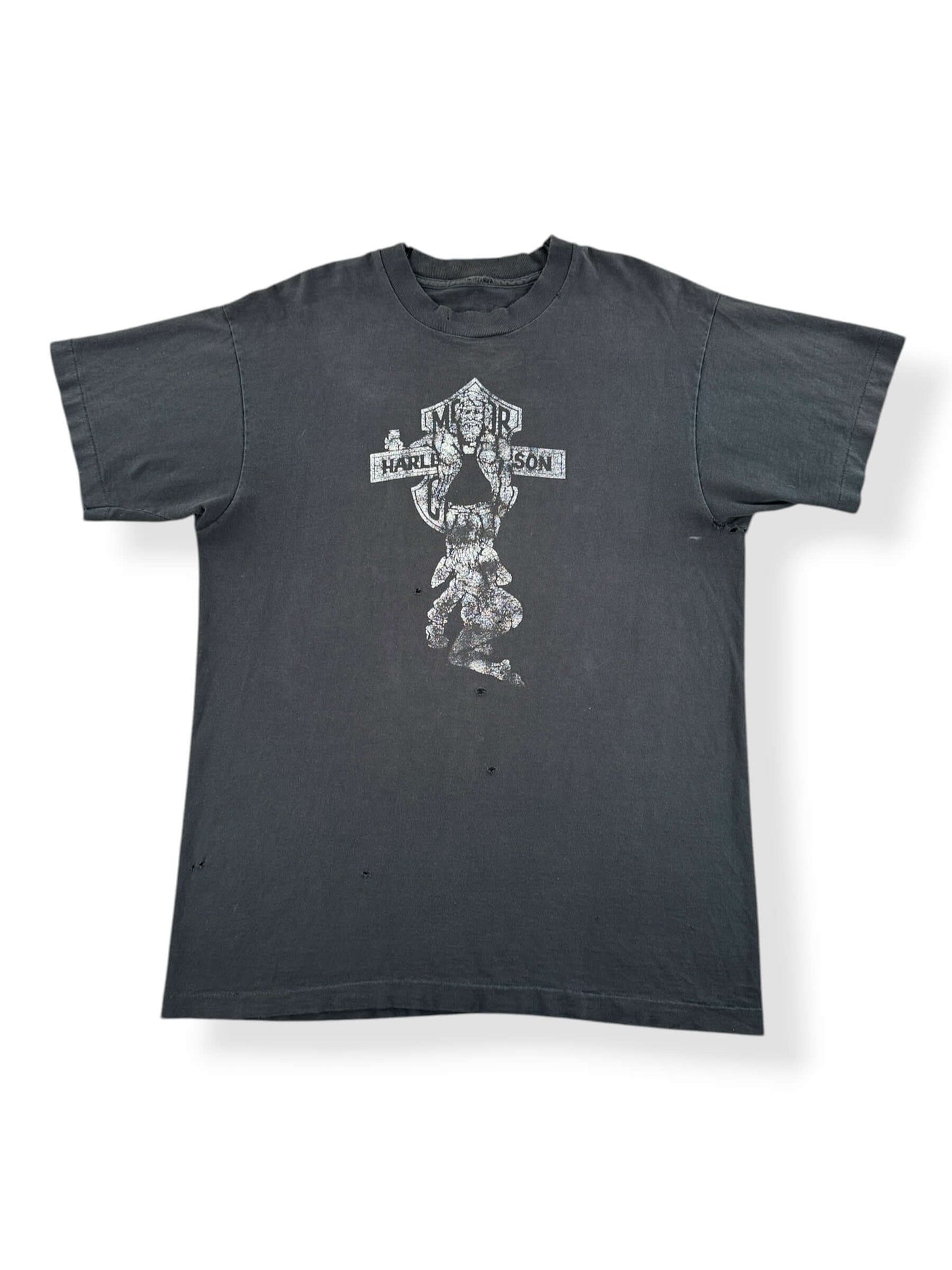 Front of Vintage 90s Era West Seattle BJ Harley Tee SZ L