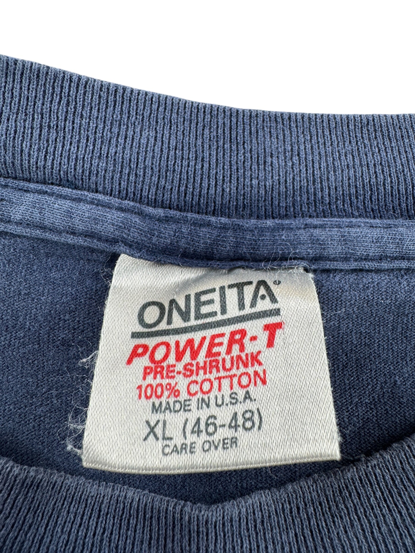 Tag on Vintage Oneita Santa Monica Airlines Santa Cruz Skate Tee SZ XL
