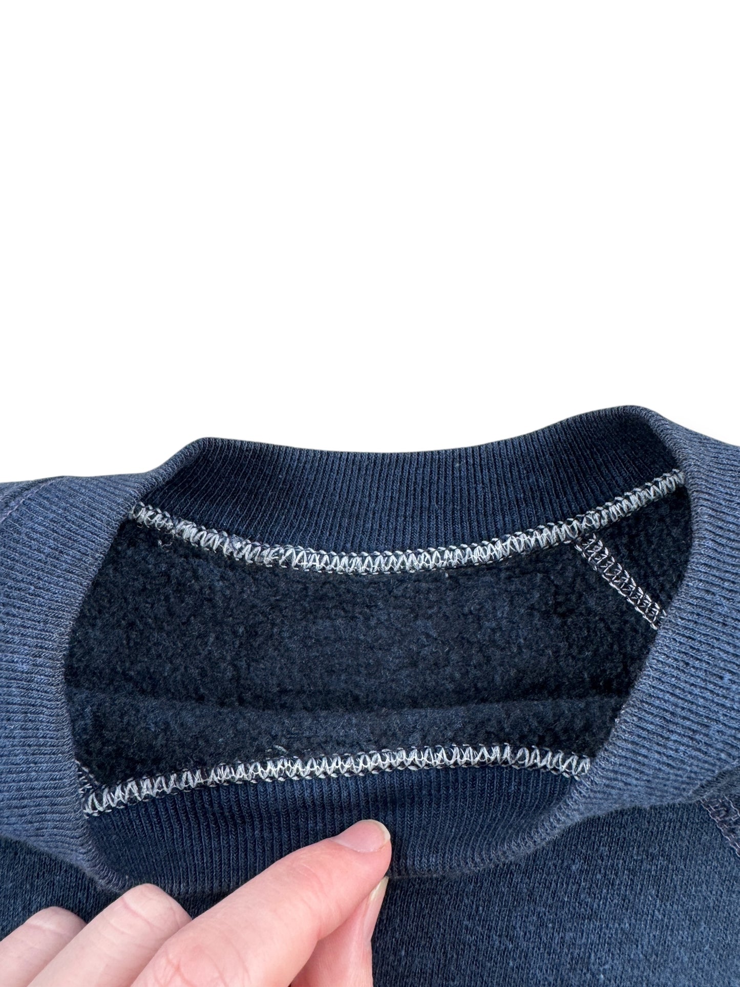 Collar on Vintage Yale Flock Print Crewneck SZ L