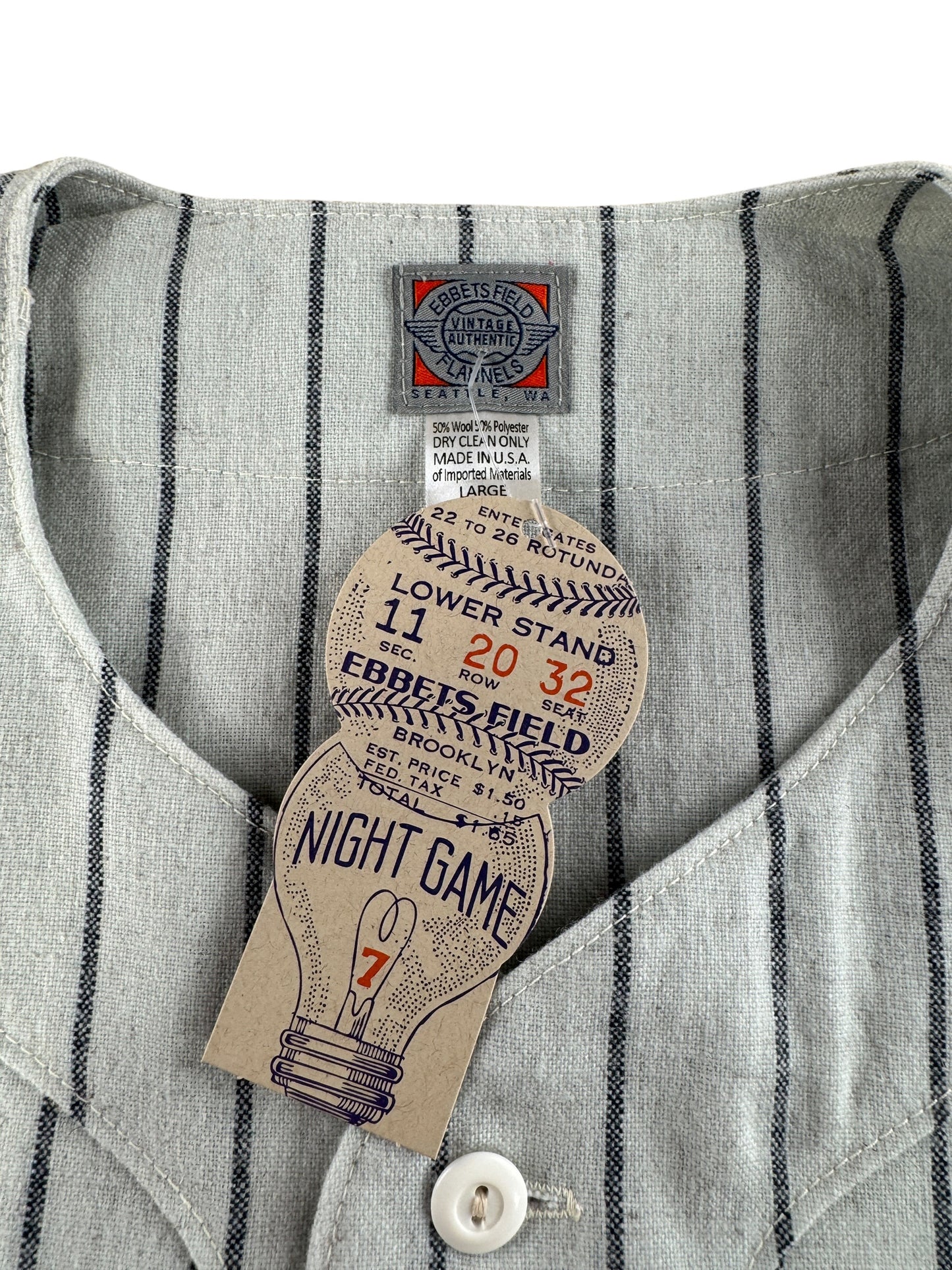 Tag on Deadstock EFF New York Baseball Jersey