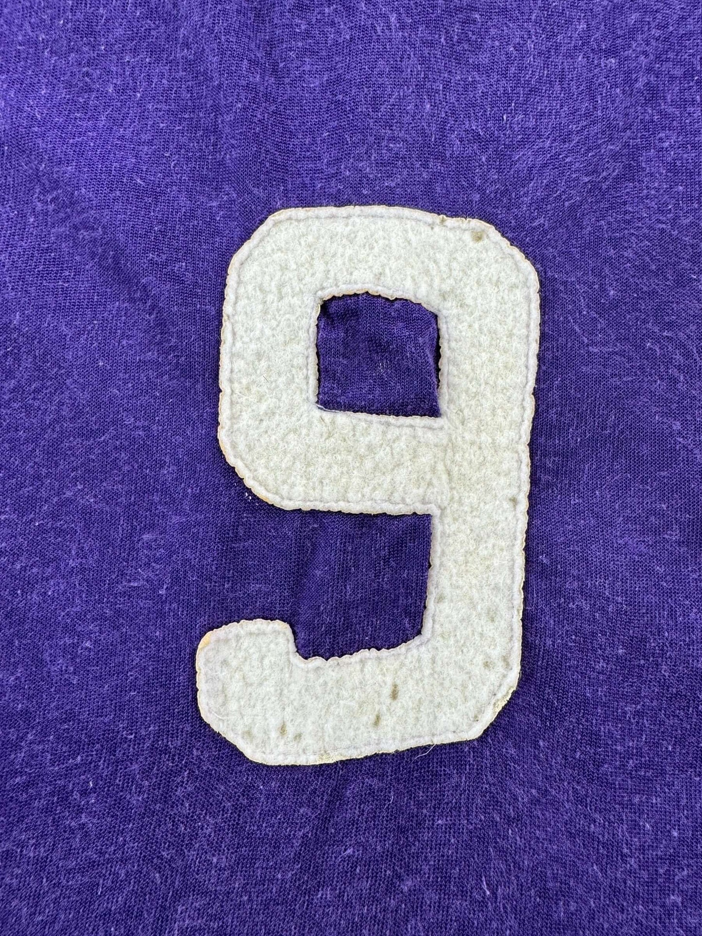 Felt Number on Vintage Rawlings Youth Durene Jersey SZ M (Fits Adult XS)