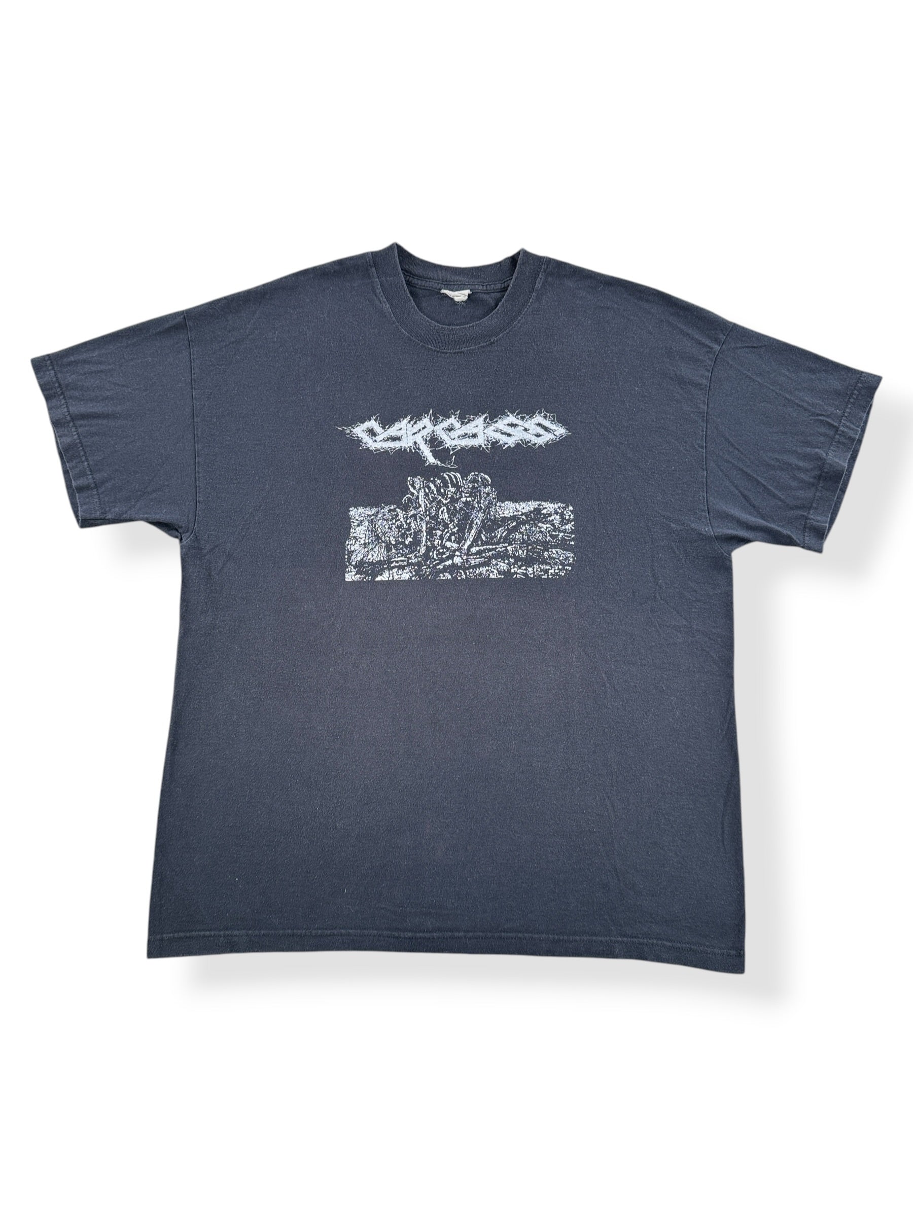 Front of Vintage Late 90s Carcass Tee SZ XL