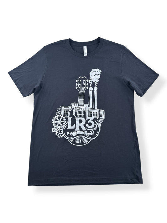 Front of black Lot Rock Tee