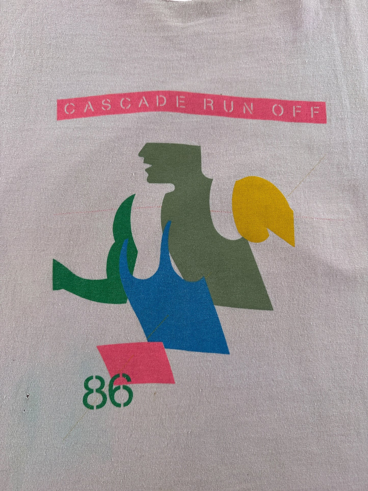 Graphic of Vintage 1986 Cascade Run Off Tee SZ M (Fits S)