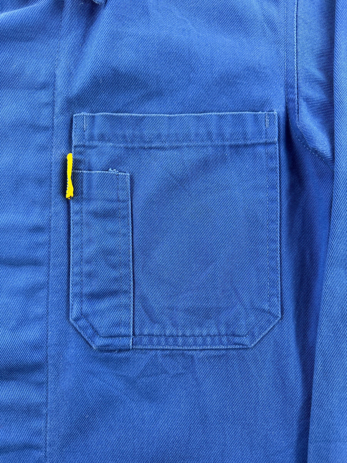 Front pocket on Vintage Molinel French Chore Coat SZ S