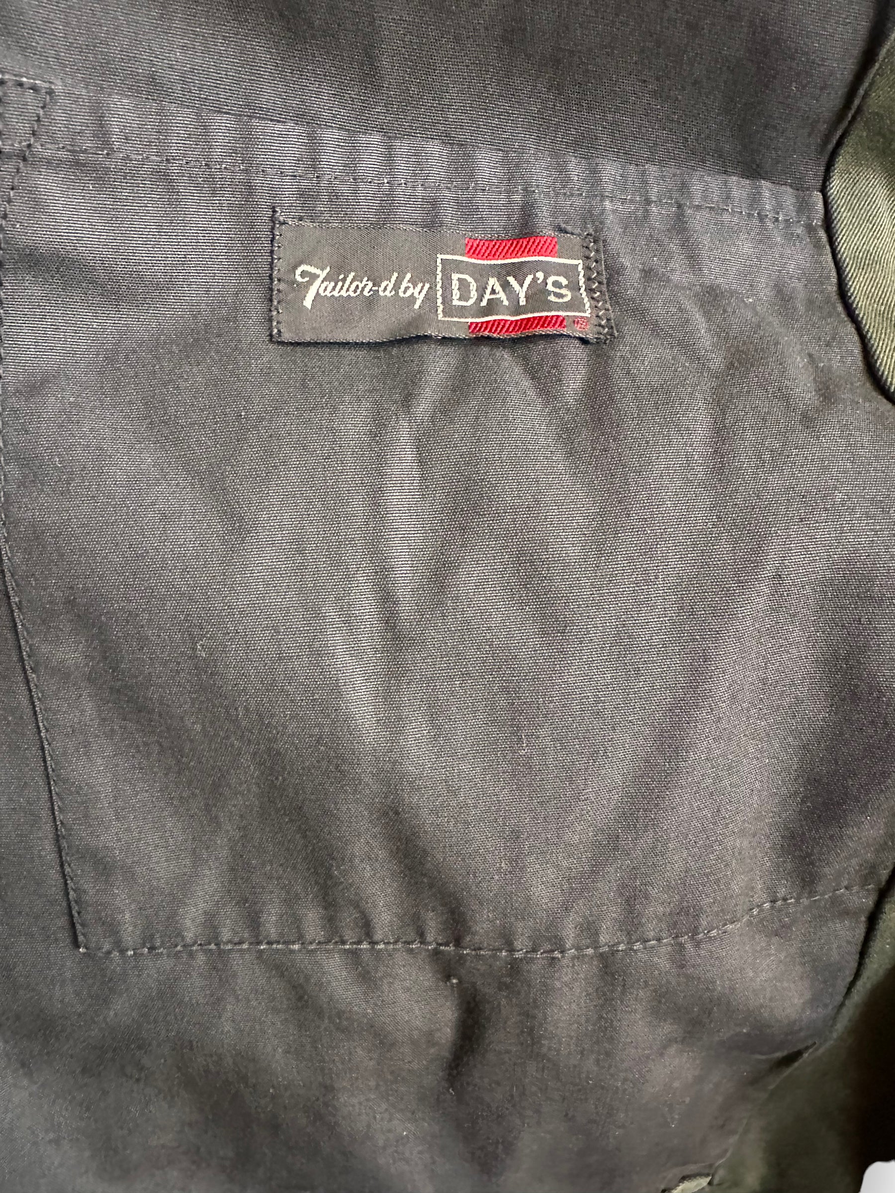 Days Tag Inside Vintage Day's Gas Station Jacket SZ 48 | Vintage Workwear Jacket Seattle | Seattle Vintage Clothing
