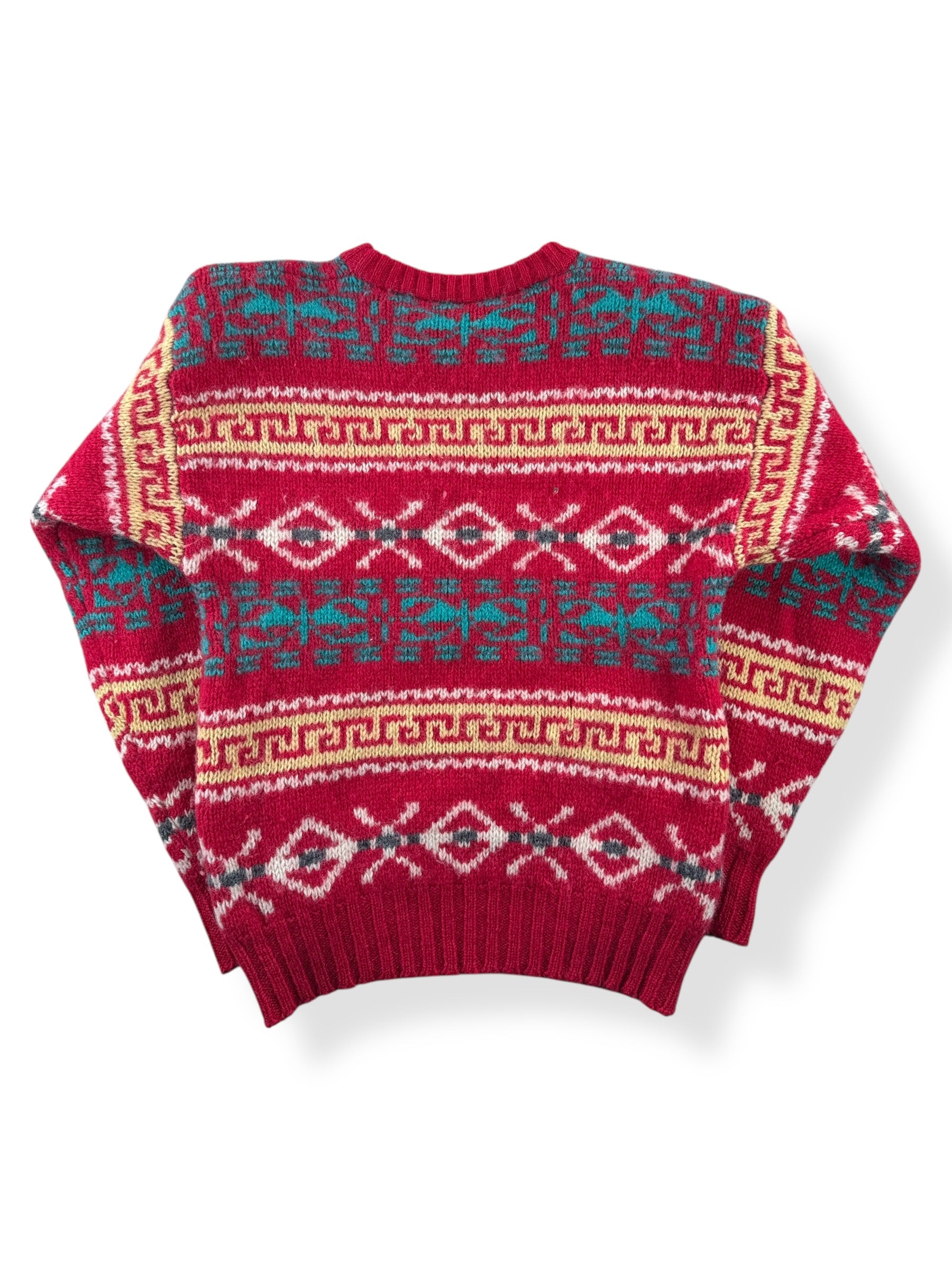 Back of Vintage Preswick & Moore Shetland Wool Sweater SZ M (Fits S)