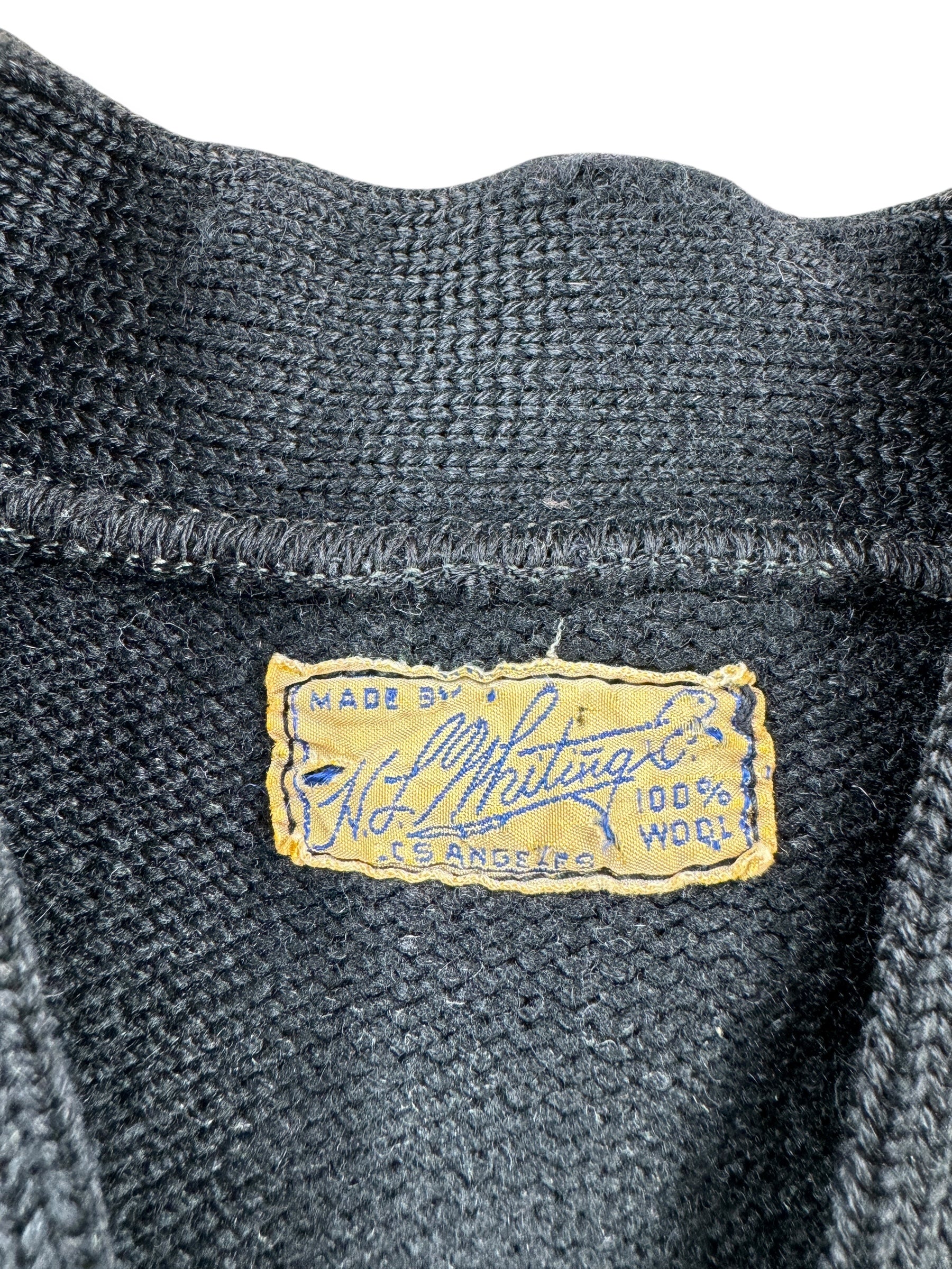 Tag on Vintage Whitings Varsity Sweater SZ M AS IS