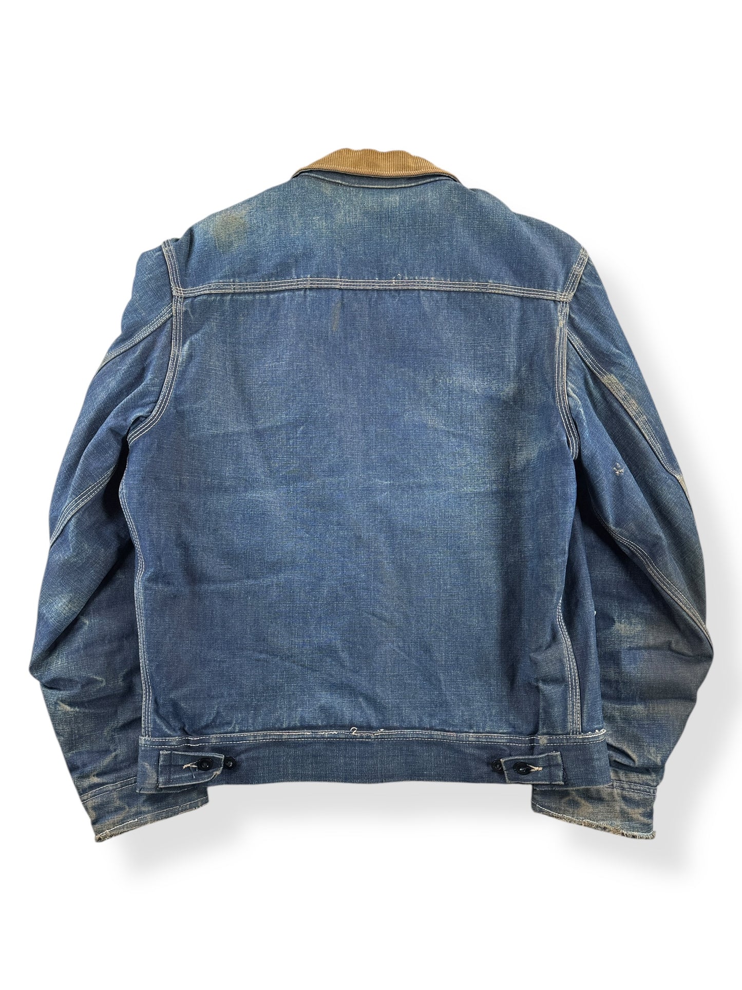 Back of Vintage 70s Era Lee 191-LB Denim Jacket SZ 38
