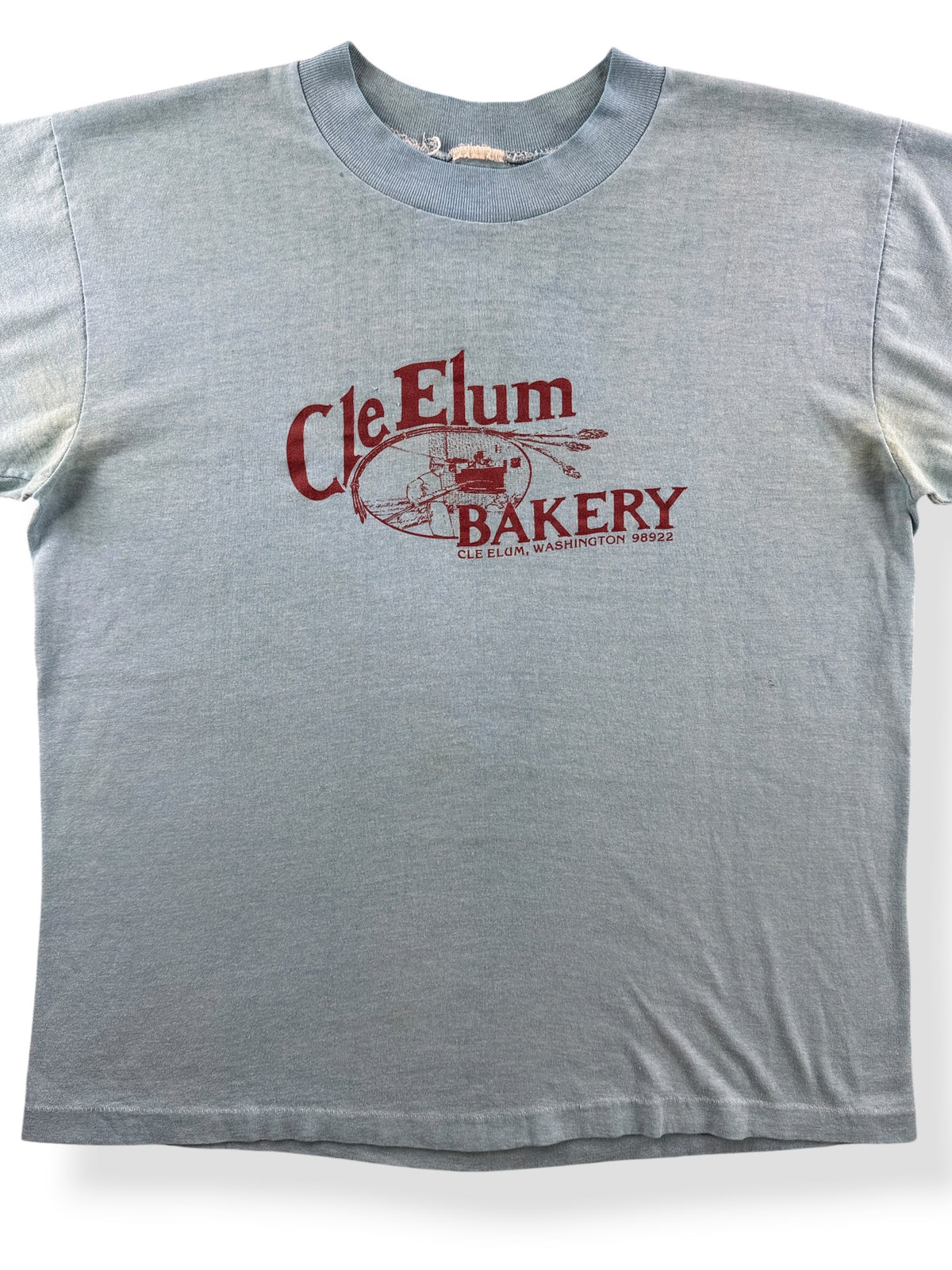 Close-up of Vintage Cle Elum Bakery Tee SZ M