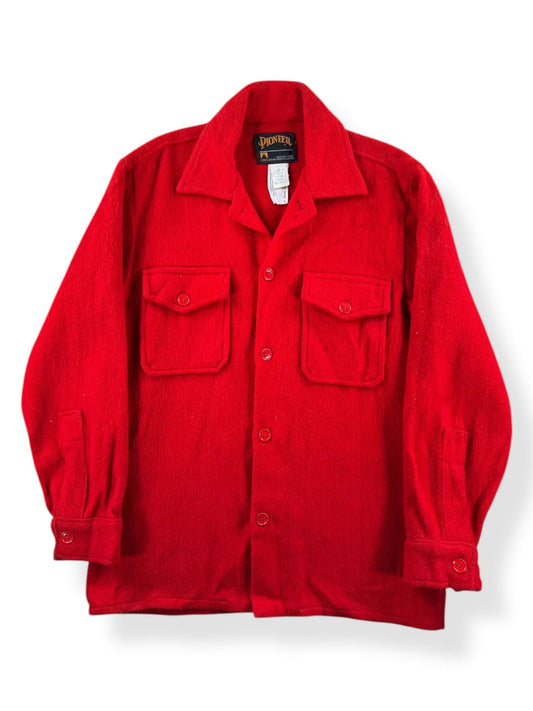 Front of Vintage Pioneer Wool Shirt Jac SZ M AS IS