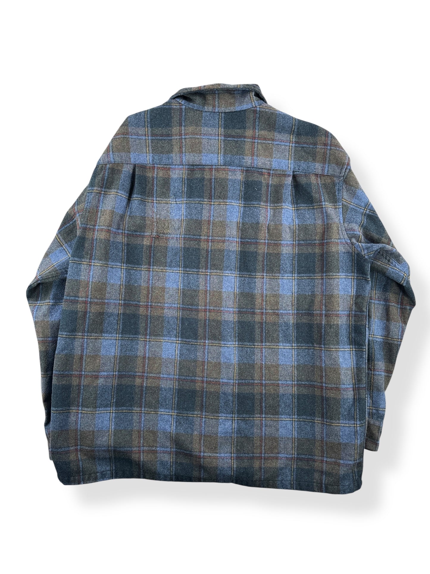 Pendleton Blue & Green Made In Mexico Board Shirt SZ XL