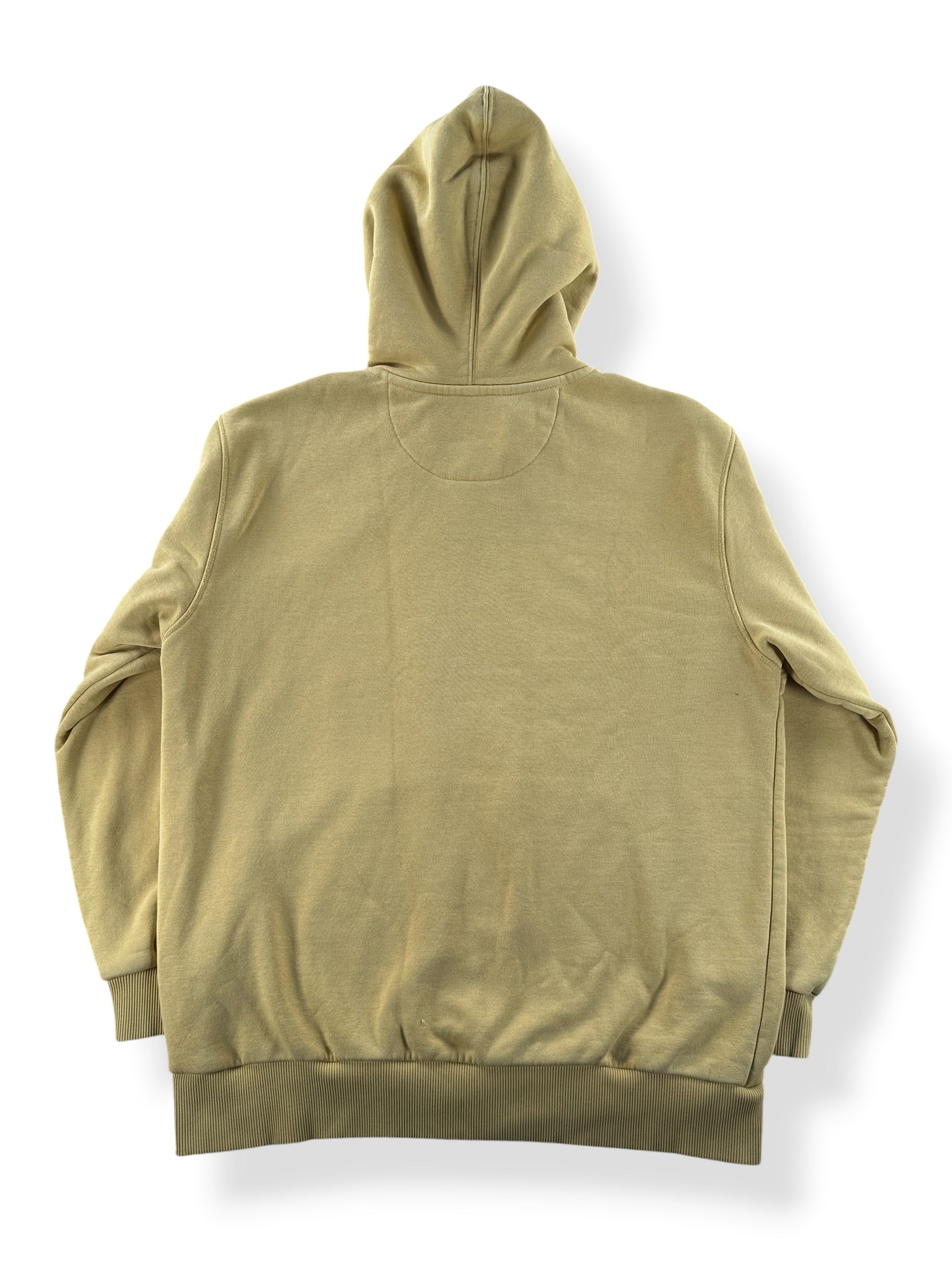 Back of Filson Dune Yellow Prospector Hoodie SZ L