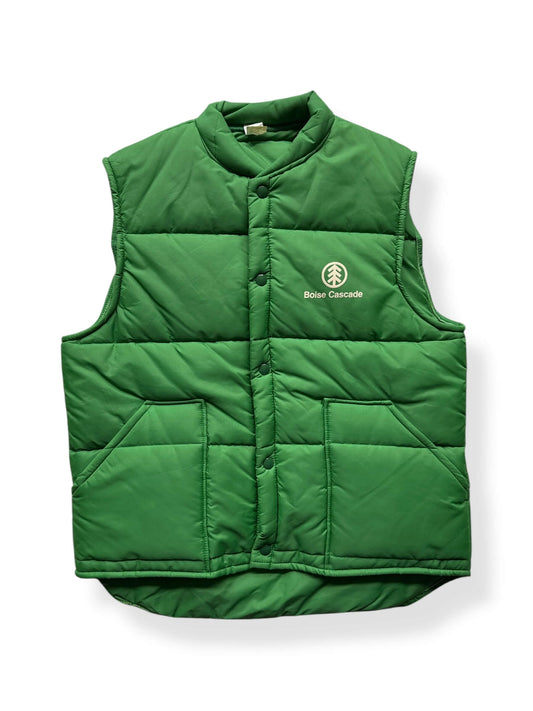 Front of Vintage Boise Cascade Puffer Vest SZ L