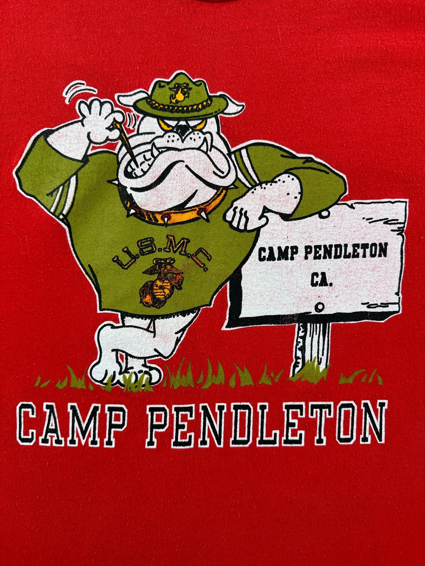 Graphic of Vintage Camp Pendleton Tee SZ S