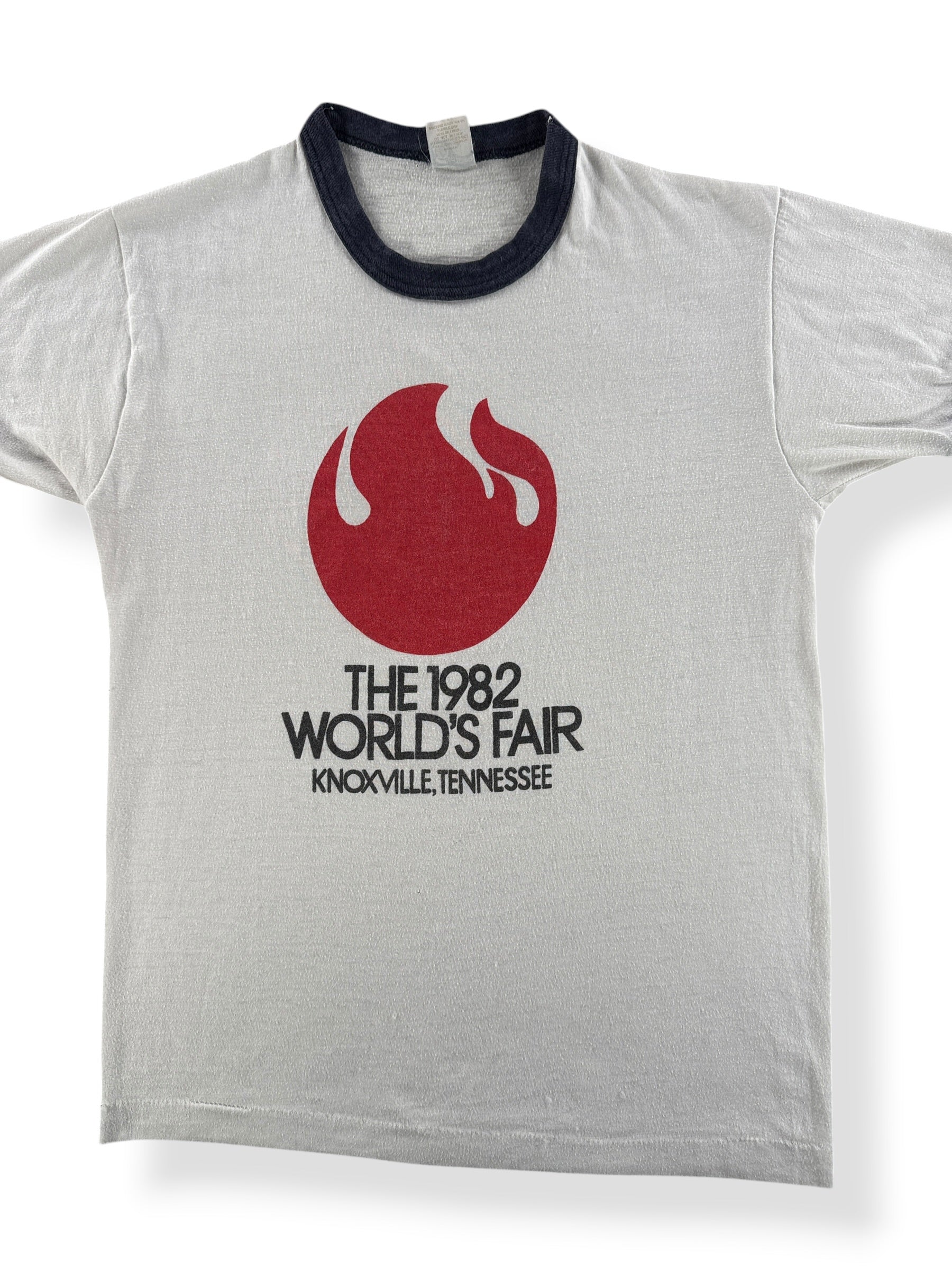 Front Close Up of Vintage 1982 World's Fair Knoxville Tennessee Tee SZ M (Fits S)