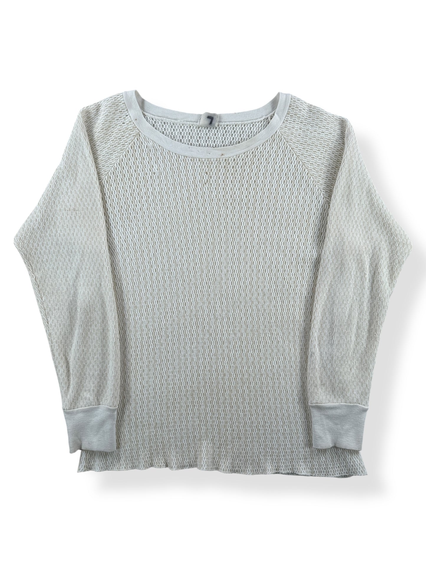 Front of Vintage Unbranded Thermal Top SZ M