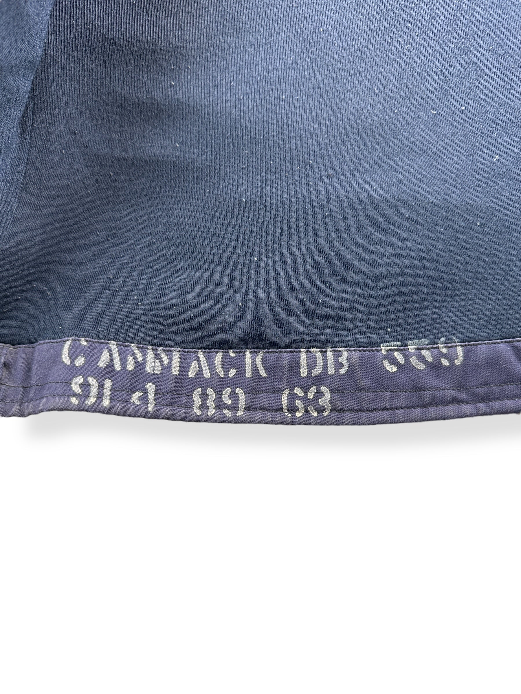 Stencil on Vintage 60’s Vietnam Era US Navy N-4 Deck Jacket SZ S