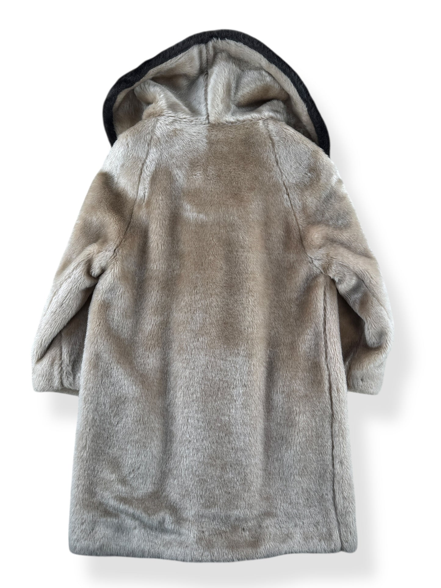 Back of Vintage 60s Faux Fur Coat SZ M