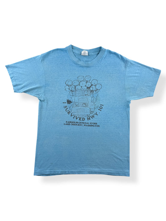 Front of Vintage Paper Thin Highway 101 Shirt SZ L