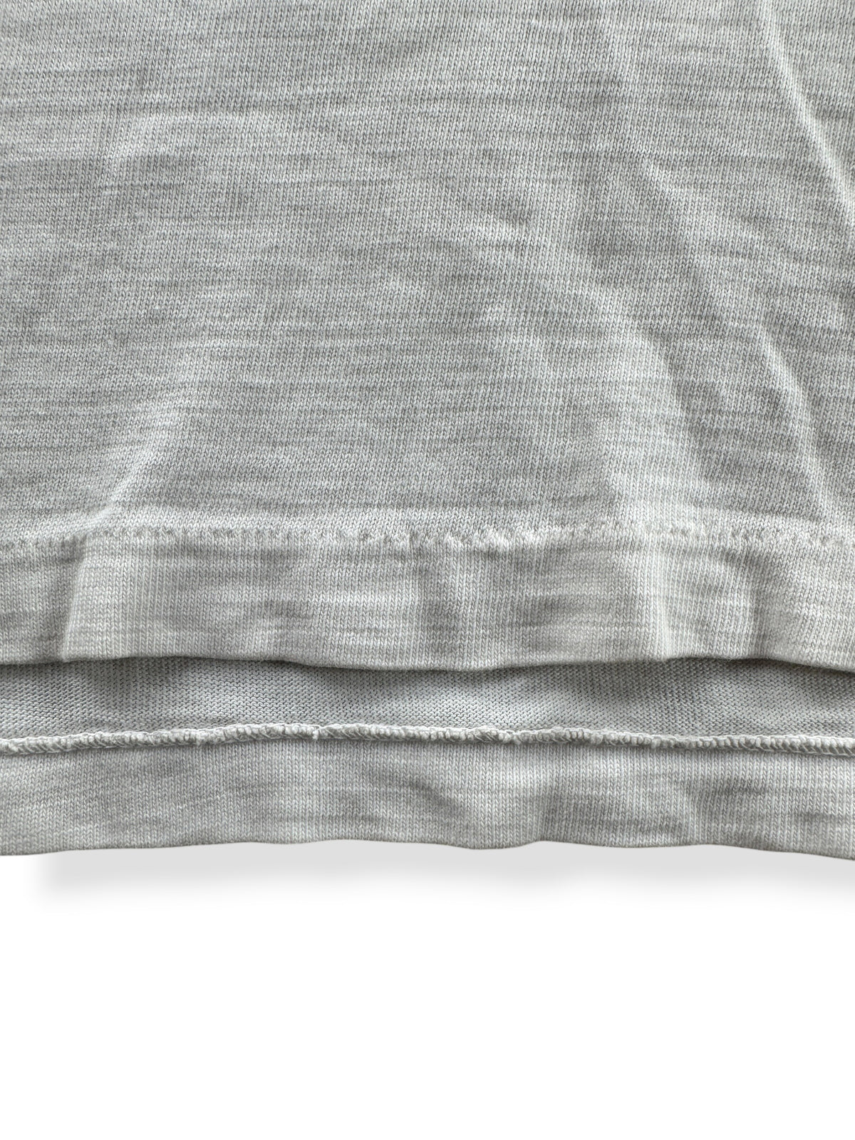 Bottom hem on Vintage 50s/60s Russell Southern WSU Tee SZ M