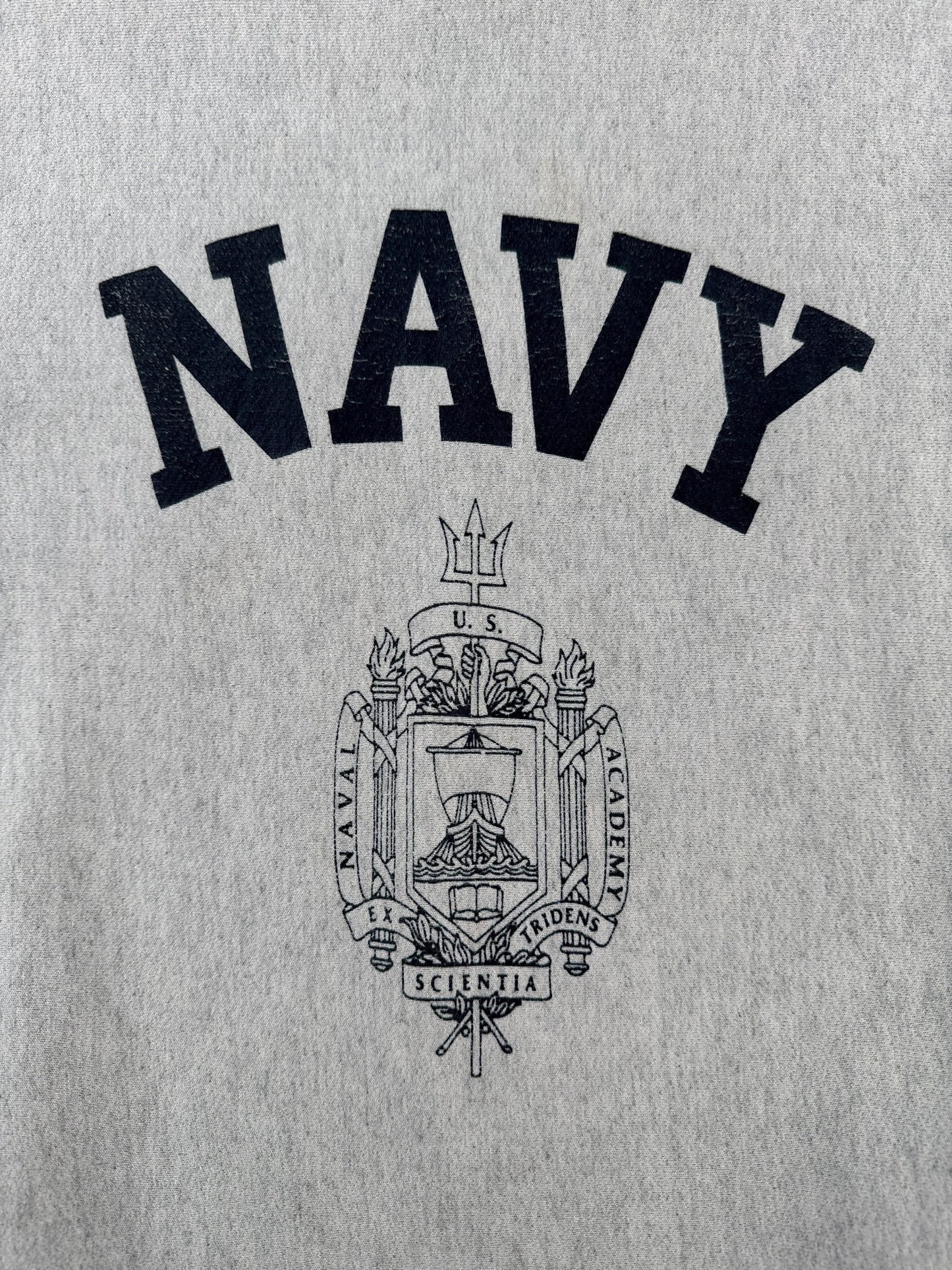 Graphic of Vintage “Reverse Weave” Navy Sweatshirt SZ XL