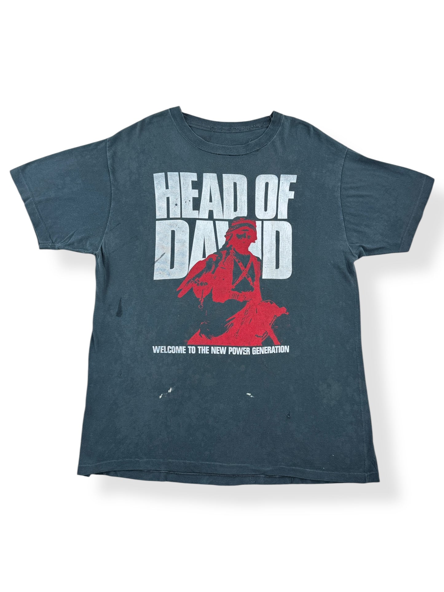 Front of Vintage Proto-Godflesh Head of David Tee SZ XL