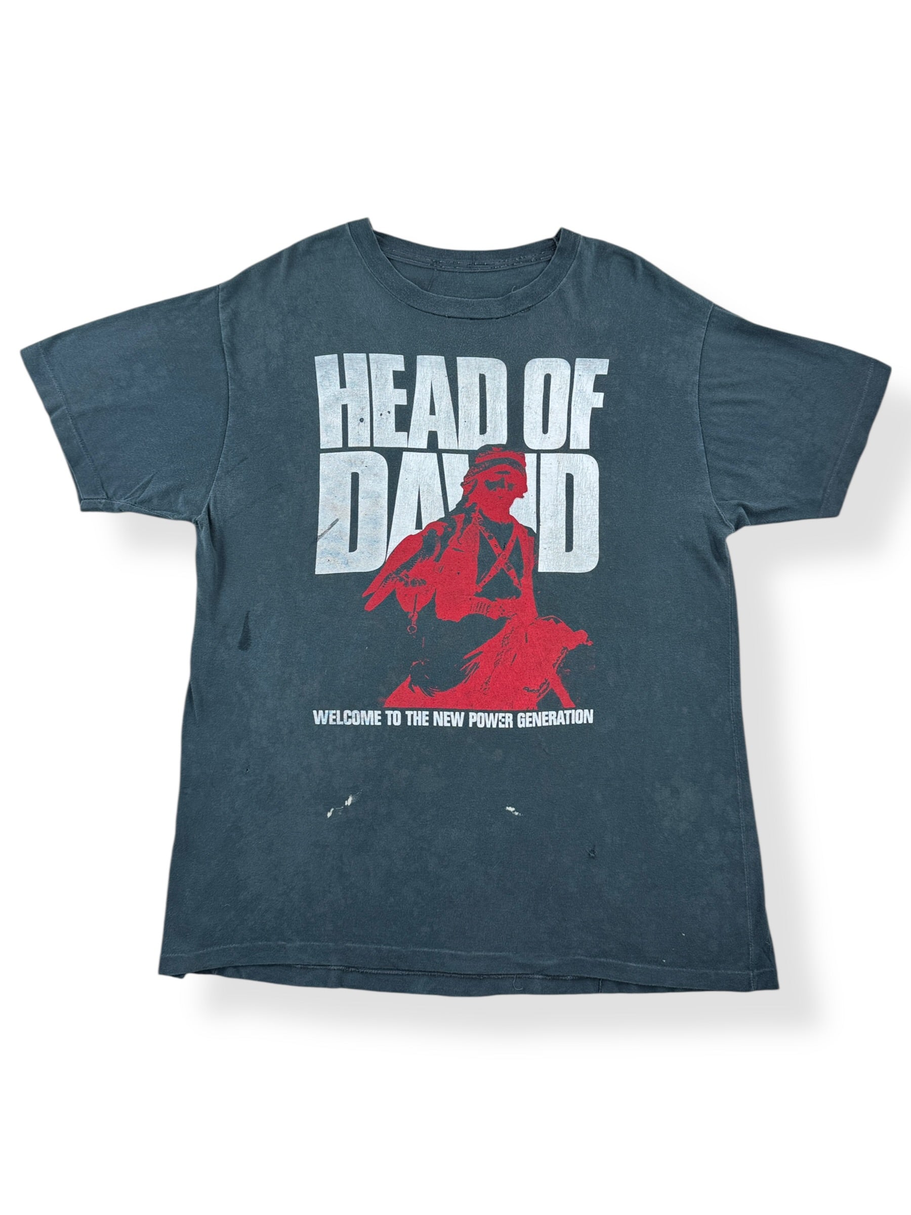 Front of Vintage Proto-Godflesh Head of David Tee SZ XL
