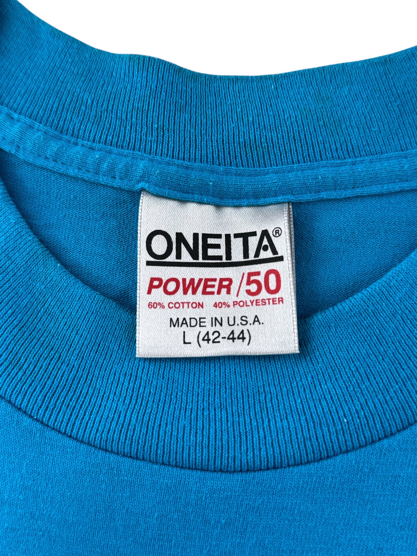 Tag on Vintage Blue 1990 First Nations Orca Tee SZ L (Fits M)