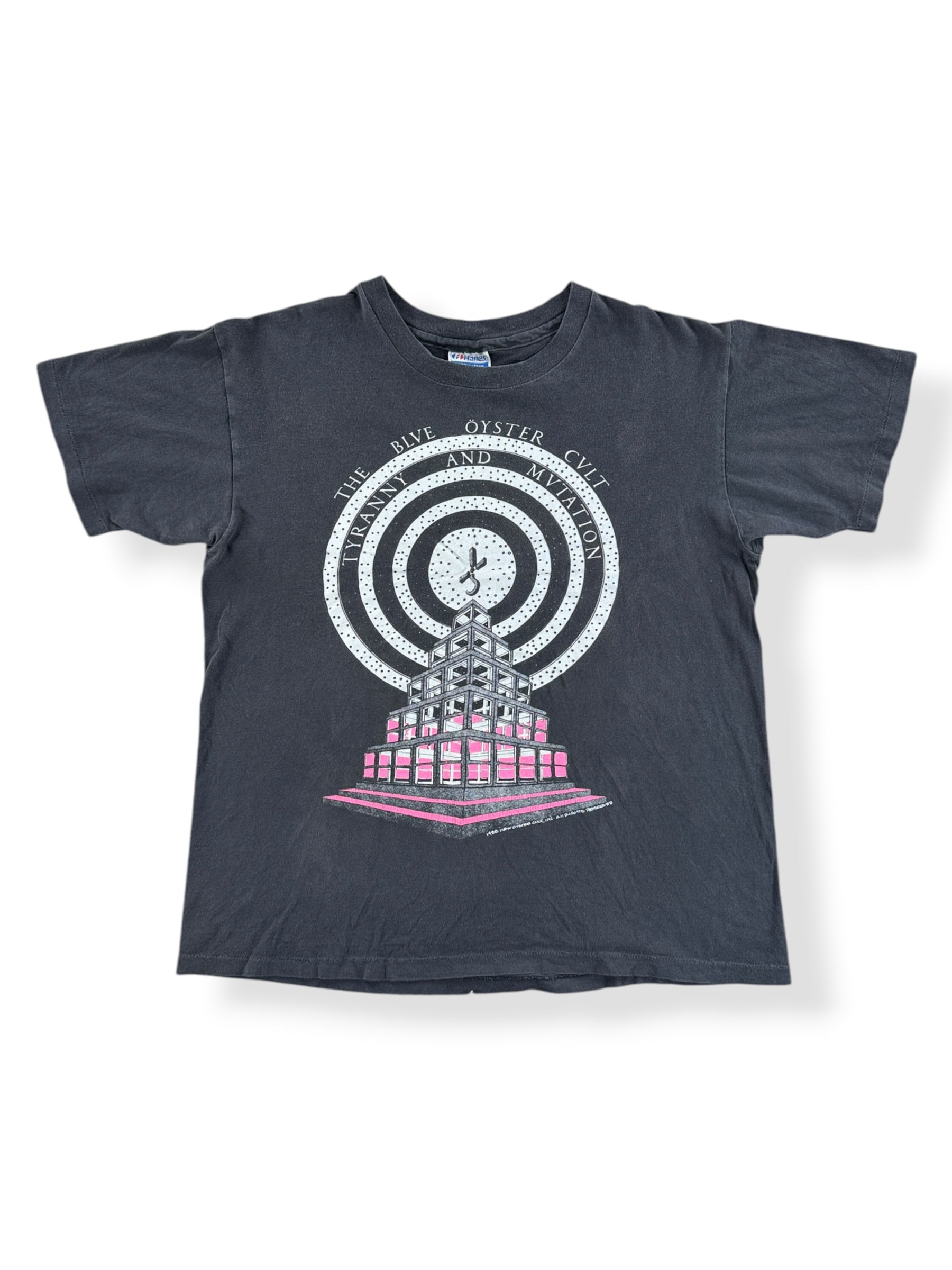 Front of Vintage Blue Oyster Cult Tyranny And Mutation Tour Tee SZ L