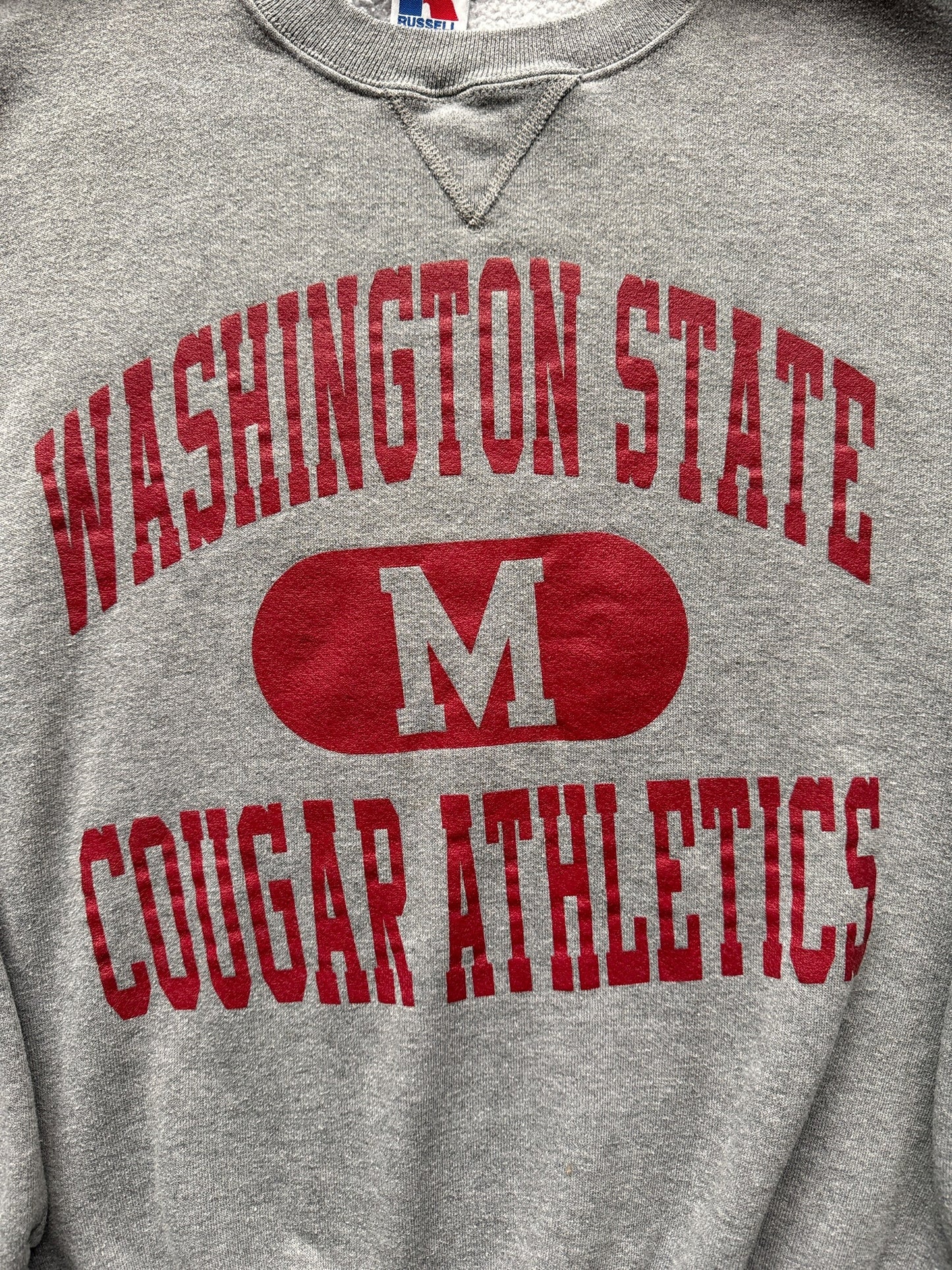 Graphic on Vintage WSU Cougars Crewneck SZ M