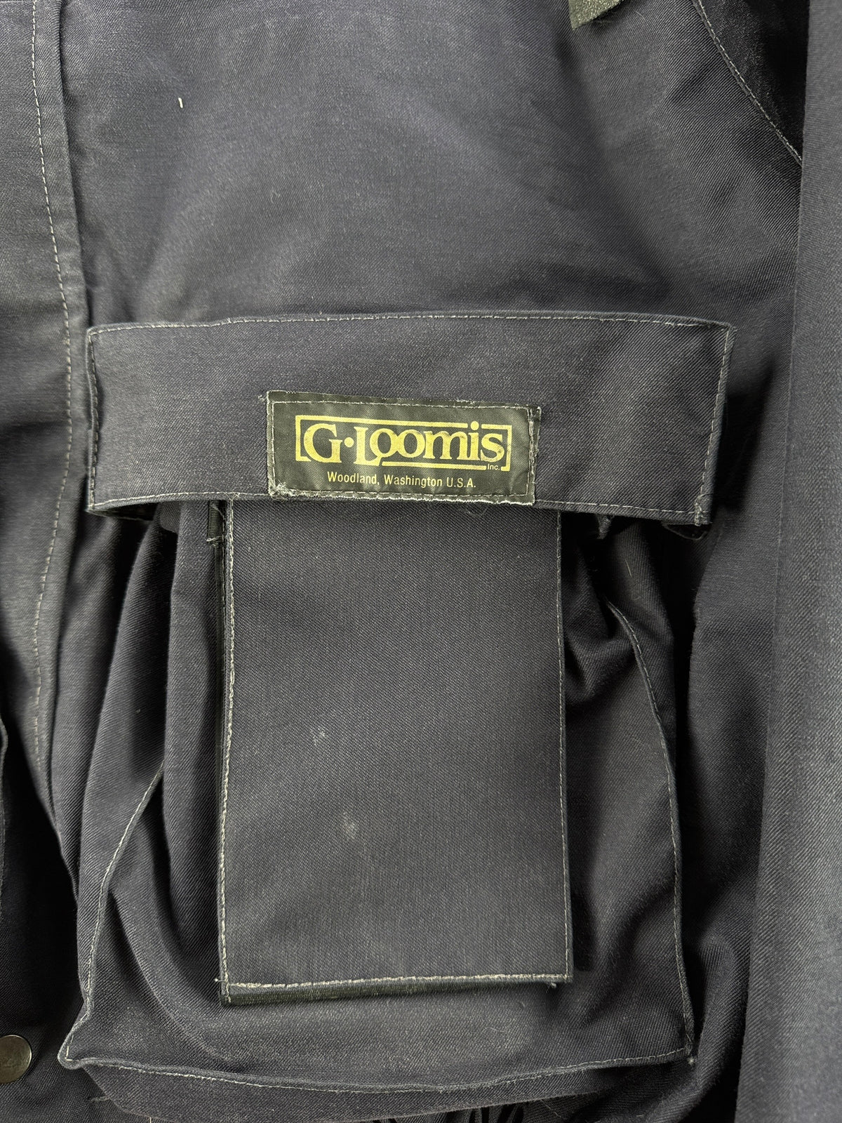 Pocket on Vintage 1980s G. Loomis Fishing Jacket SZ XL