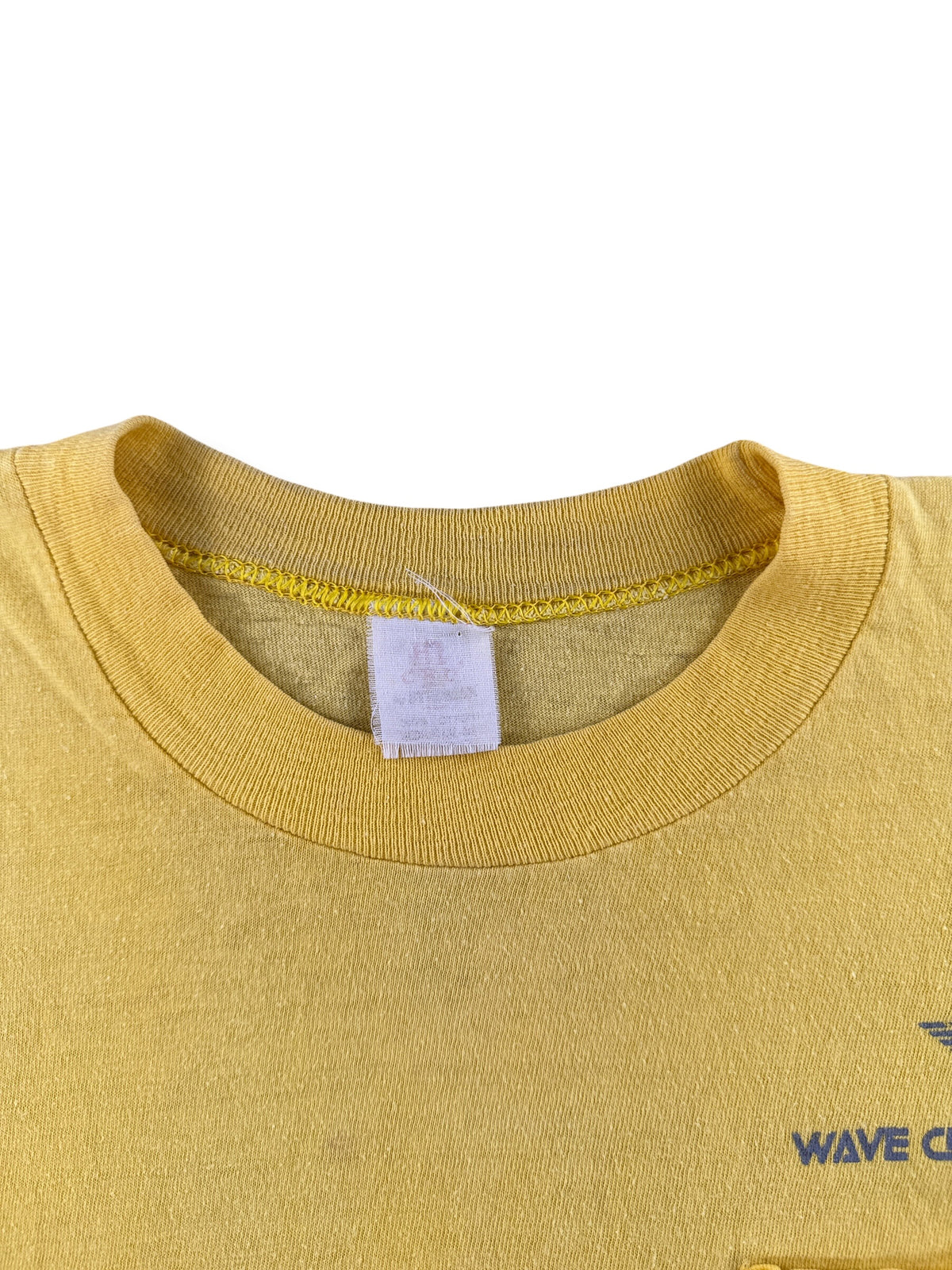 Collar on Vintage Wave Crest Hawaii LS Tee SZ M