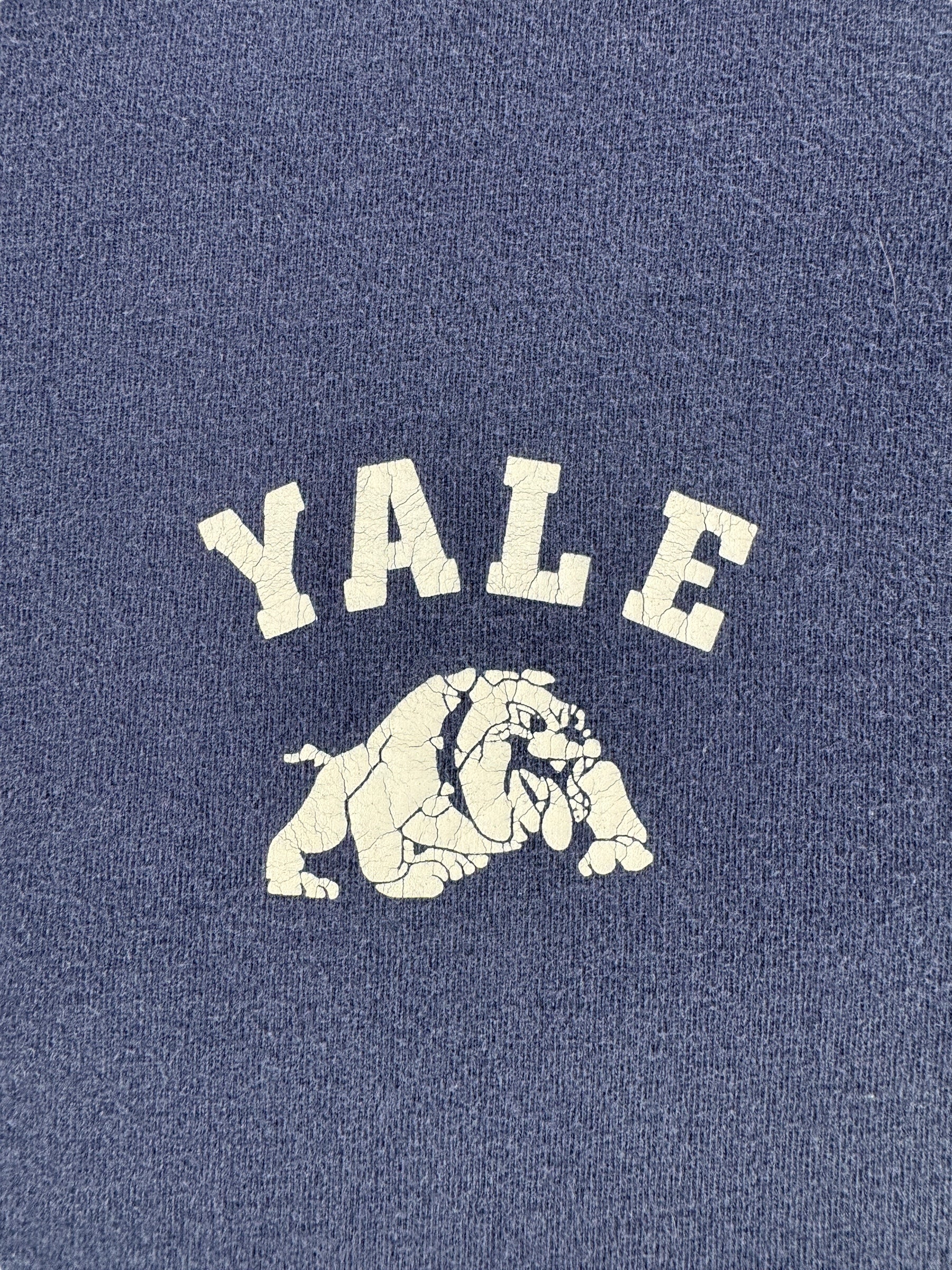 Front Graphic of Vintage Yale 1995 Tee SZ XL