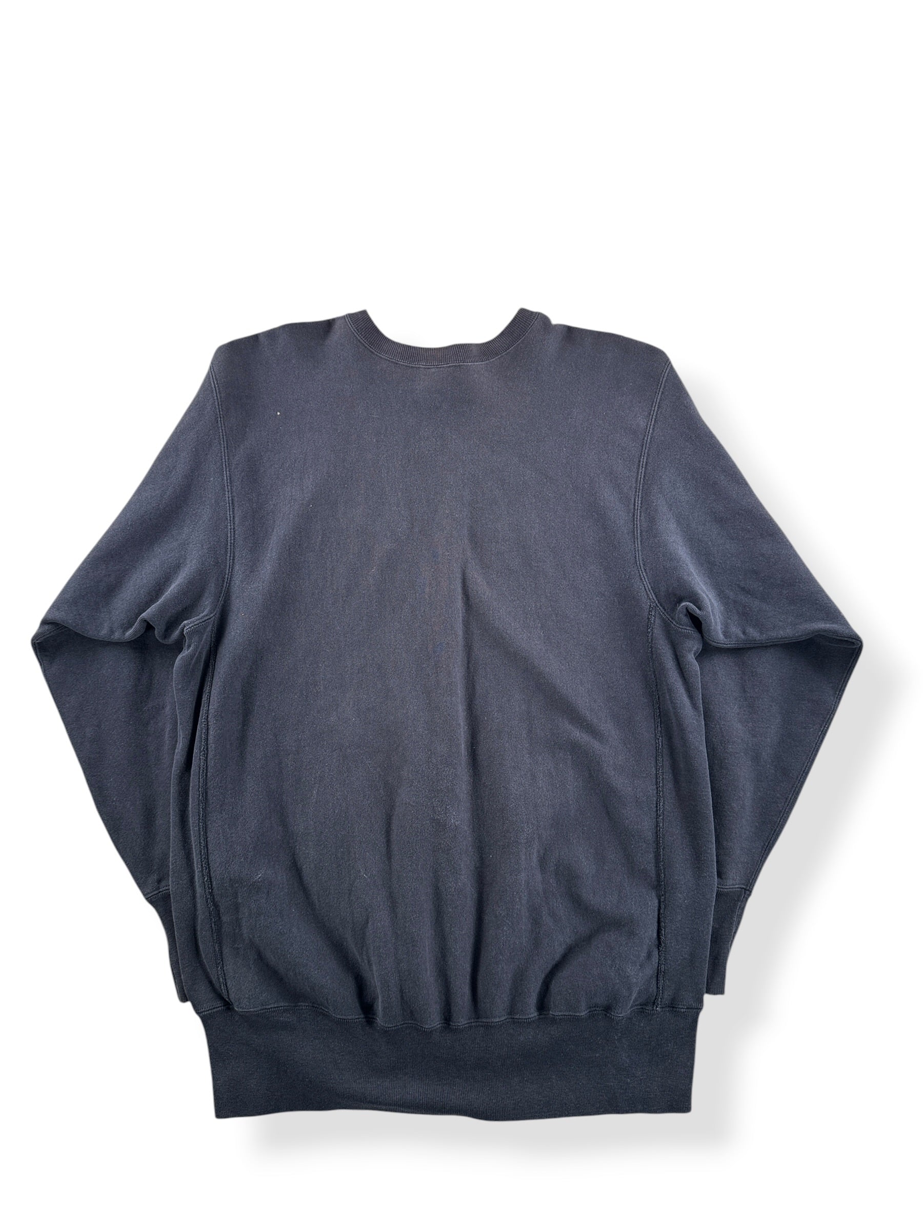 Back of Vintage Iowa Black Champion Reverse Weave Crewneck SZ 3XL (Fits XL)